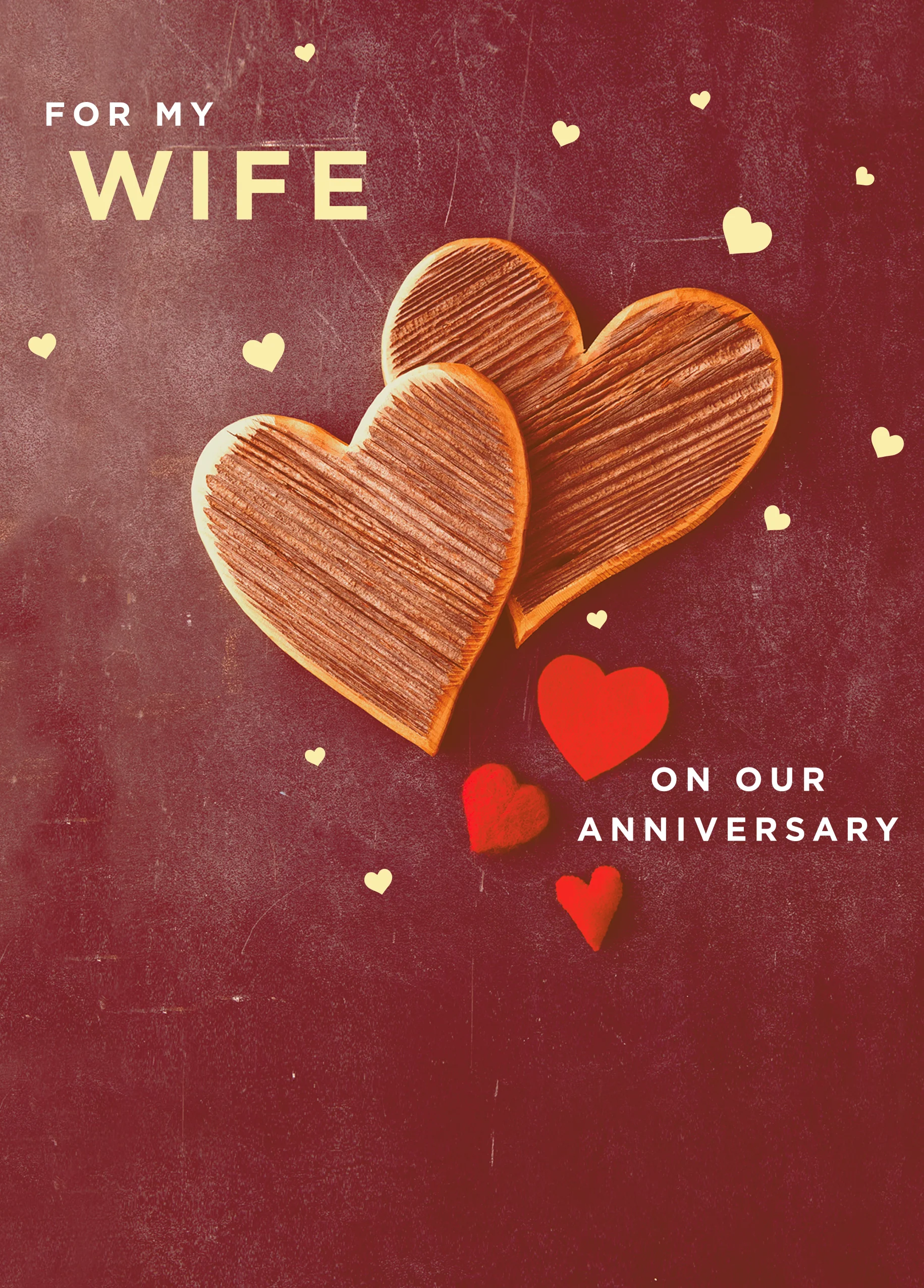 Personalised Love Hearts Anniversary Card