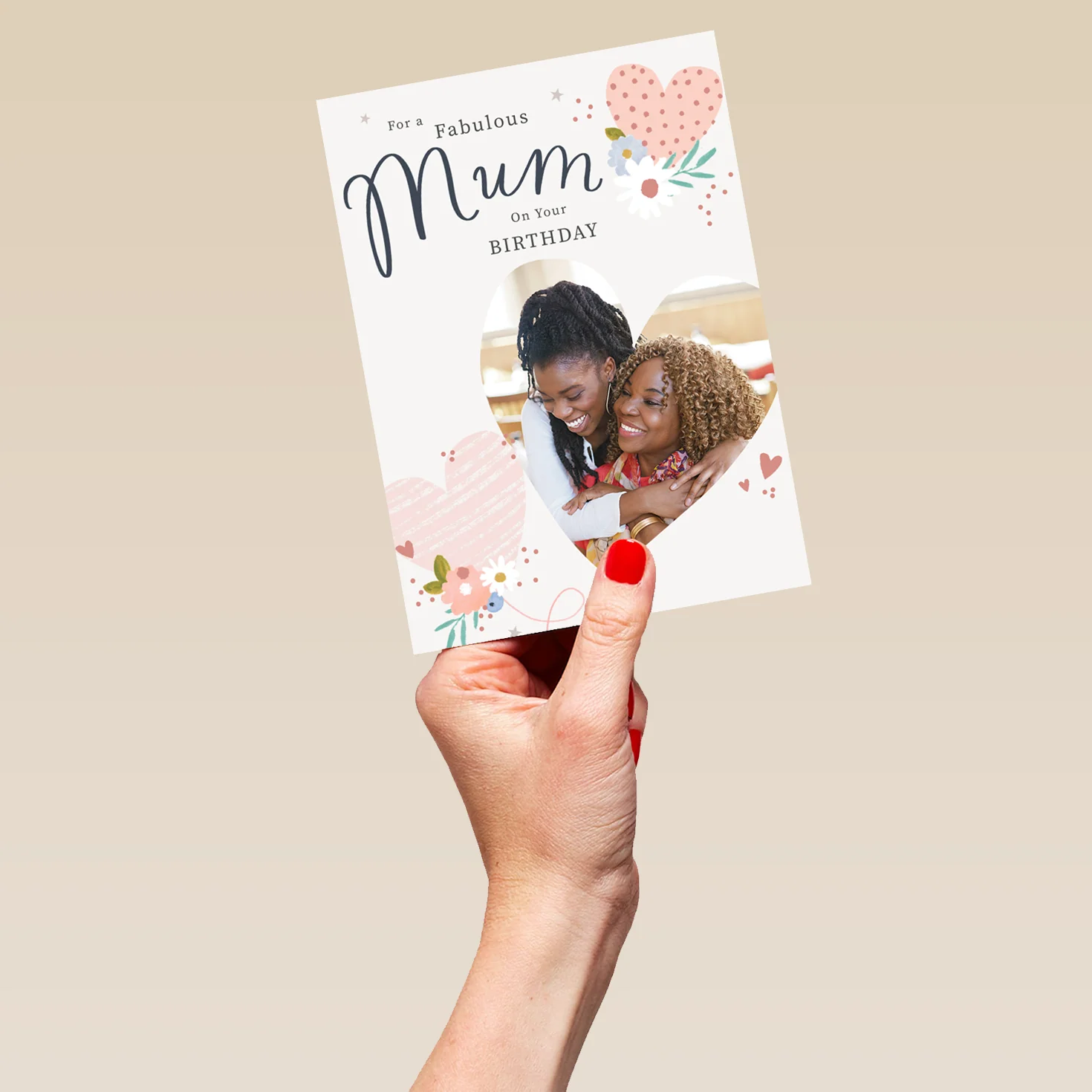 Personalised Love Hearts Photo Card For Mum - Image 5