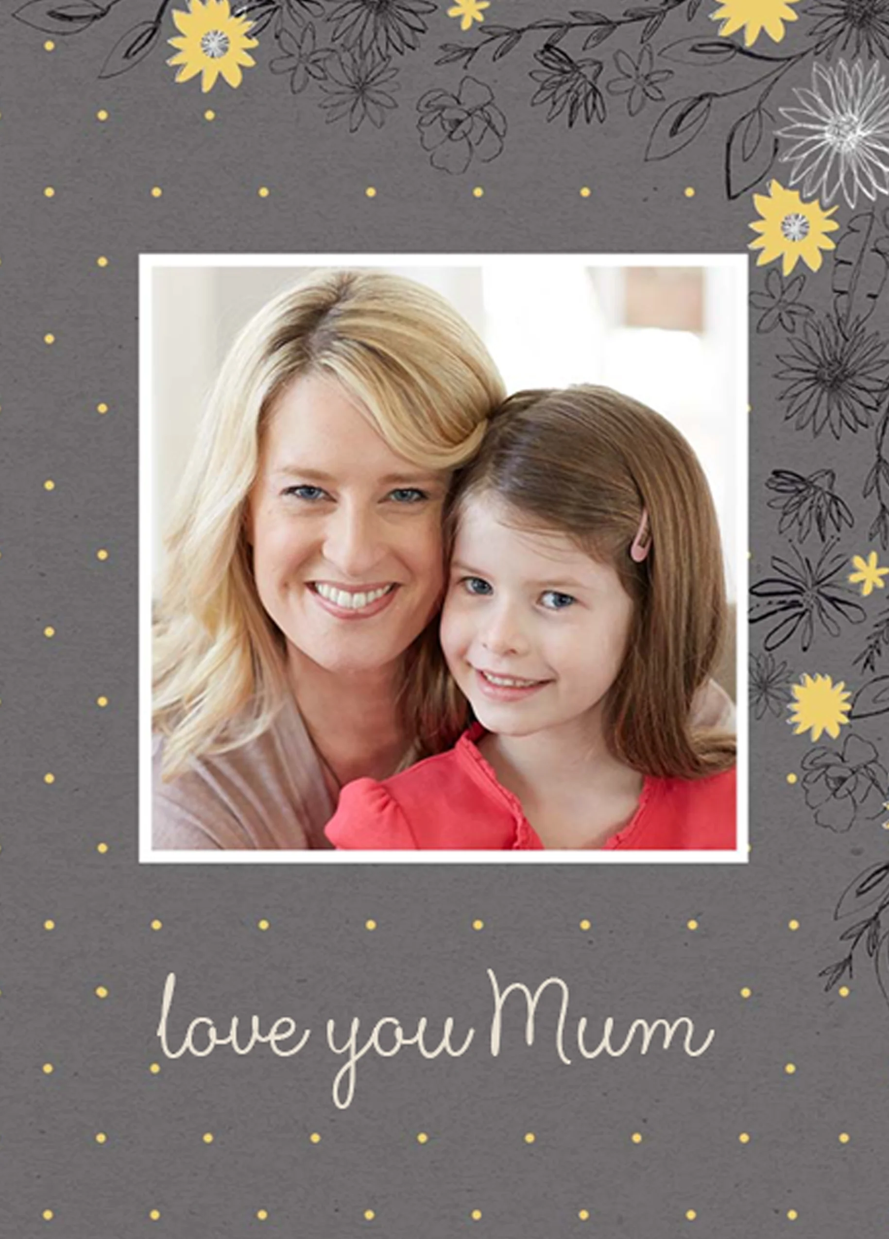 Personalised Love Mum Photo Card