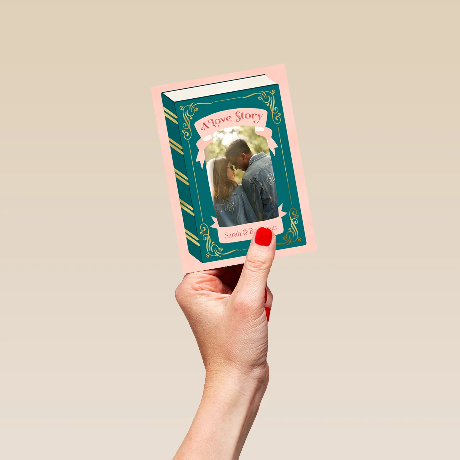 Personalised 'Love Story' Photo Upload Anniversary Card - Image 4