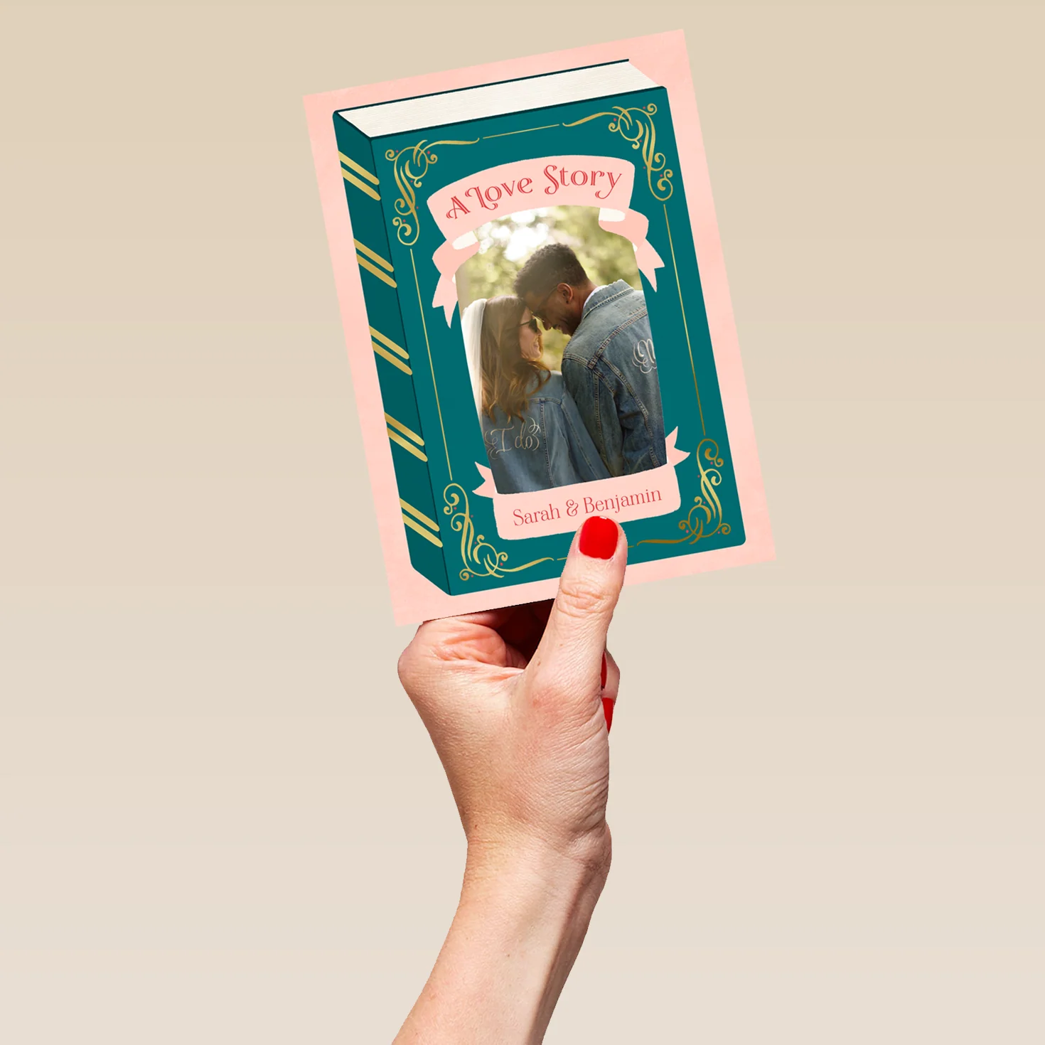 Personalised 'Love Story' Photo Upload Anniversary Card - Image 5