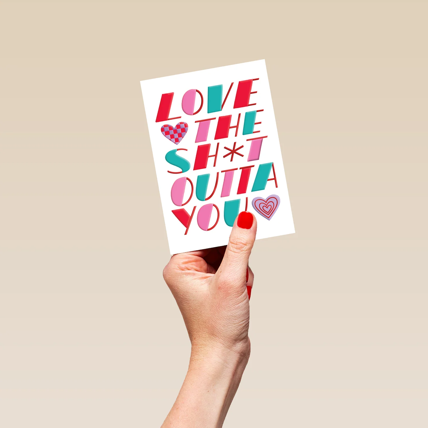 Personalised 'Love the Sh*t Outta You' Valentine's Day Card - Image 4