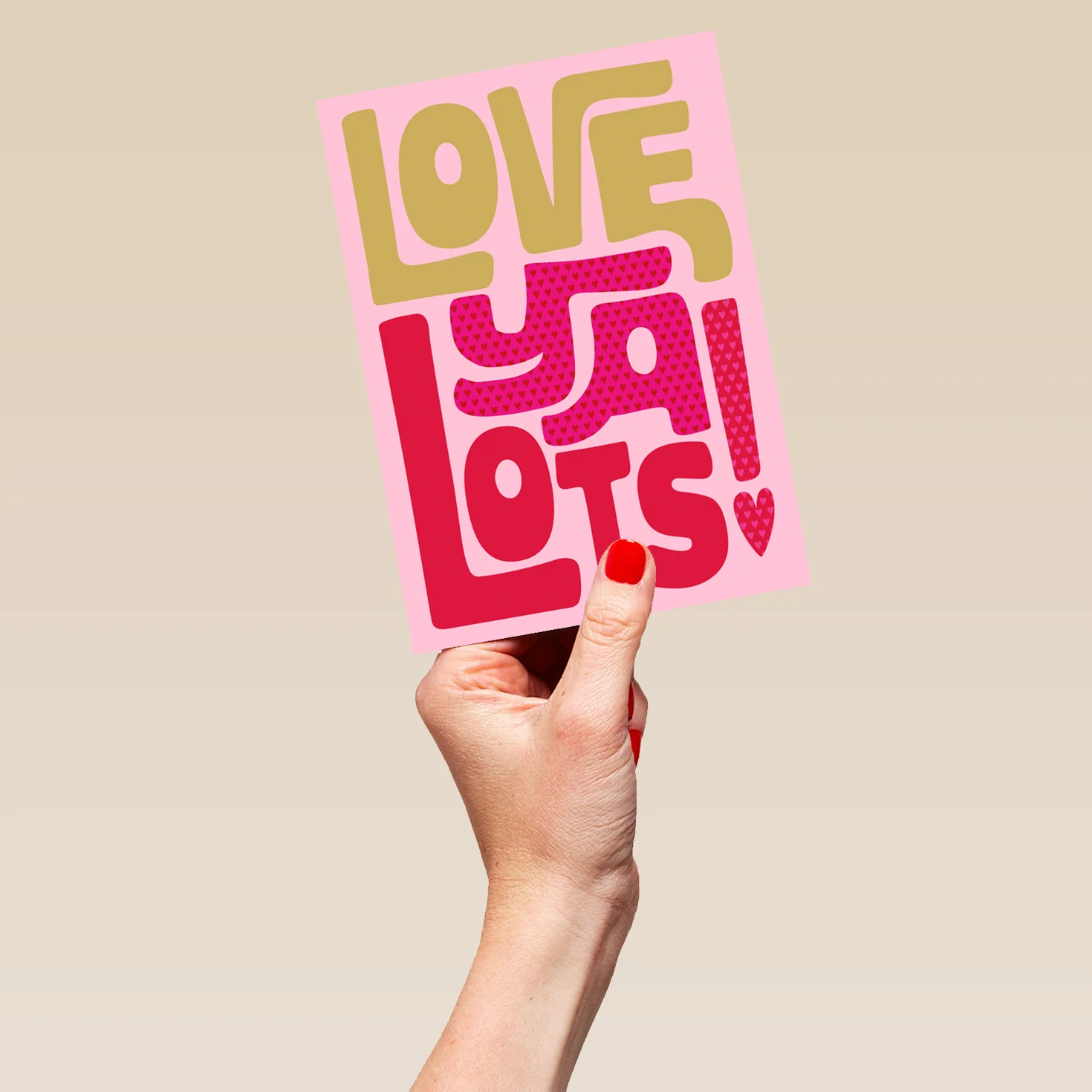 Personalised 'Love Ya Lots!' Valentine's Day Card - Image 5