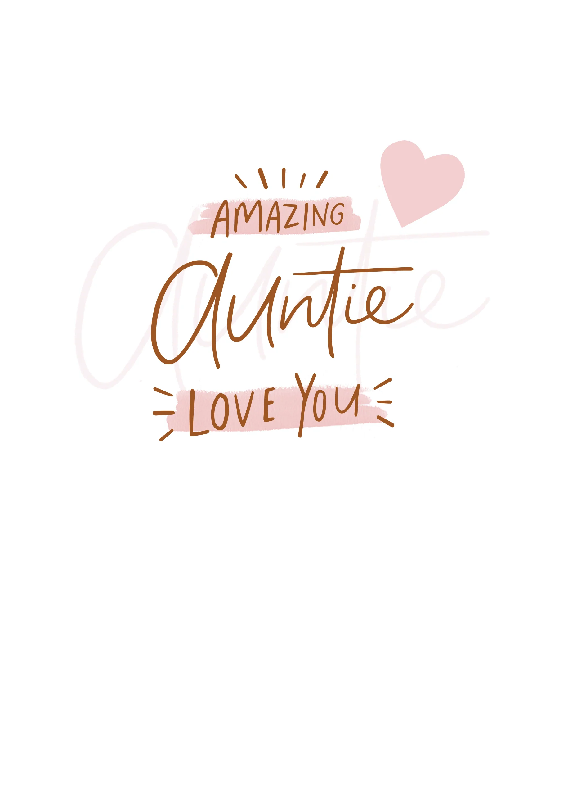 Personalised Love You Birthday Card For Auntie