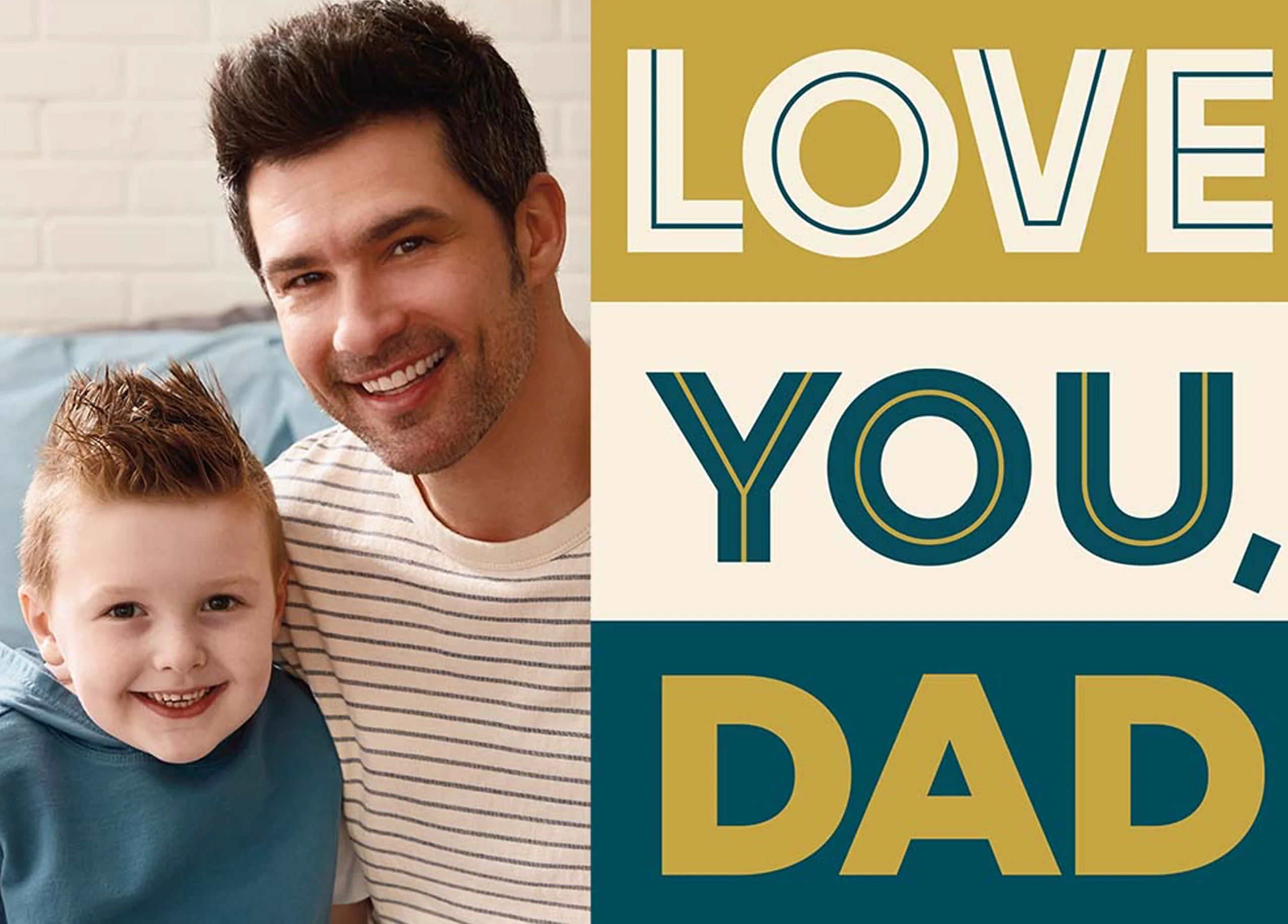 Personalised Love You Dad Photo Card