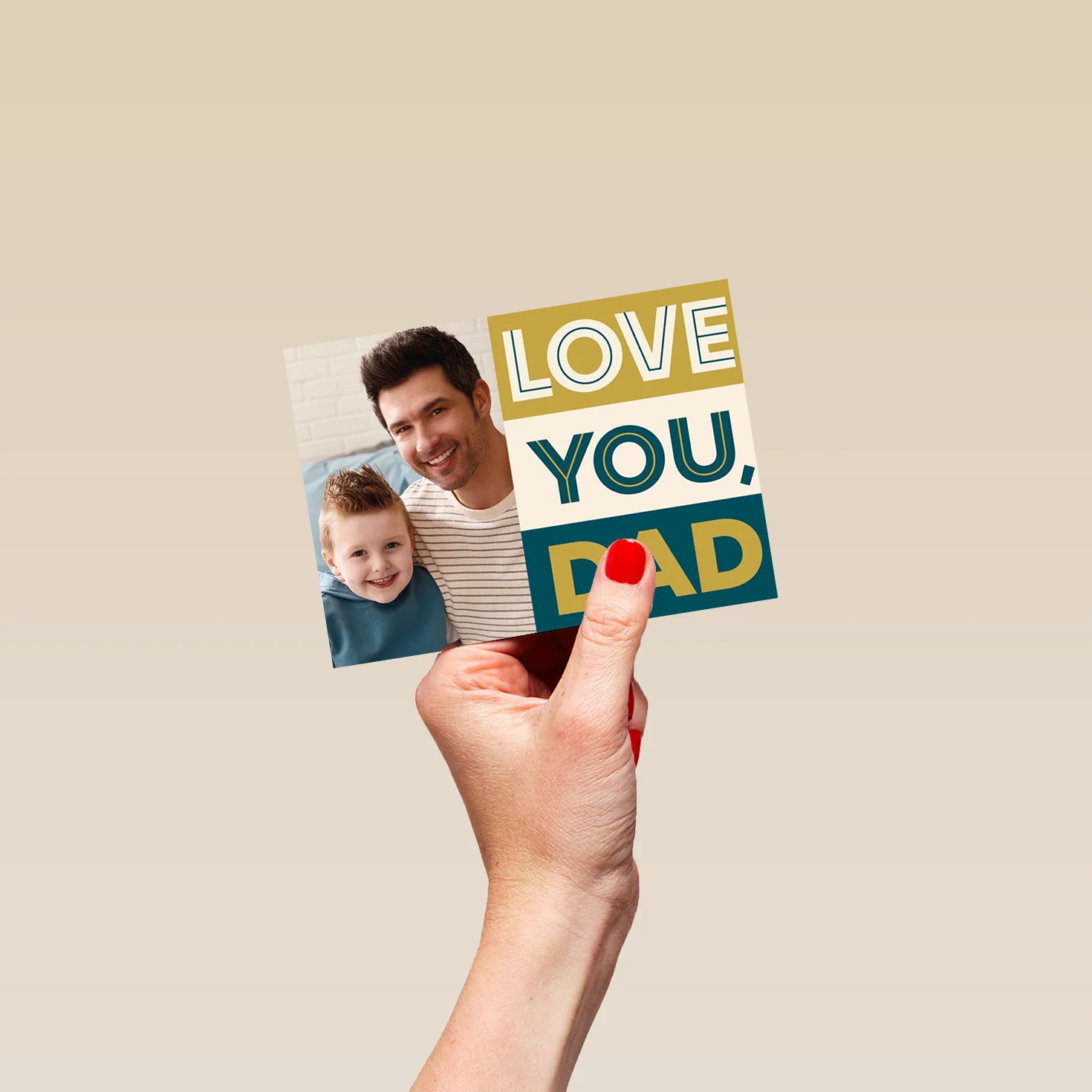 Personalised Love You Dad Photo Card - Image 4
