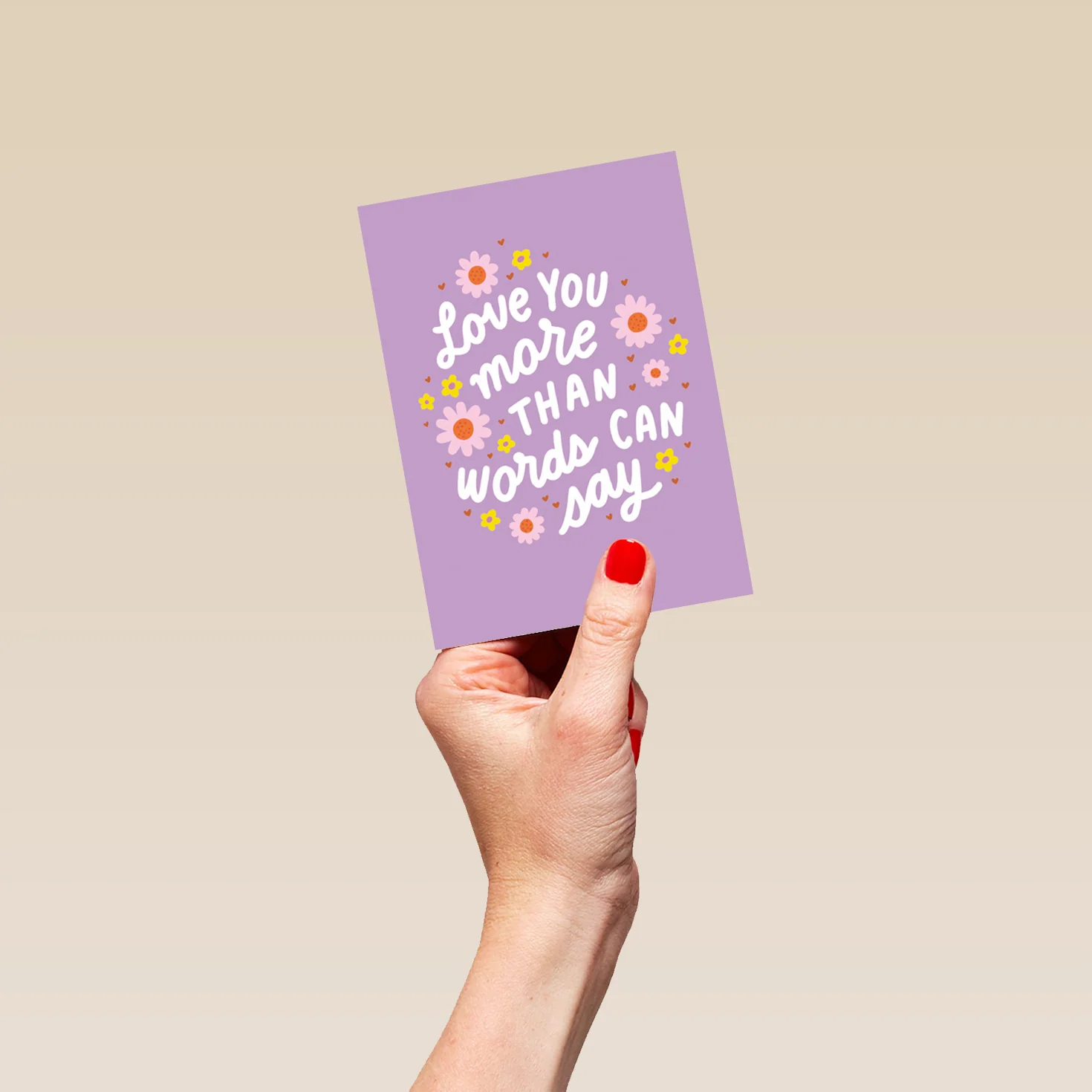 Personalised 'Love You More Than Words Can Say' Mother's Day Card - Image 4
