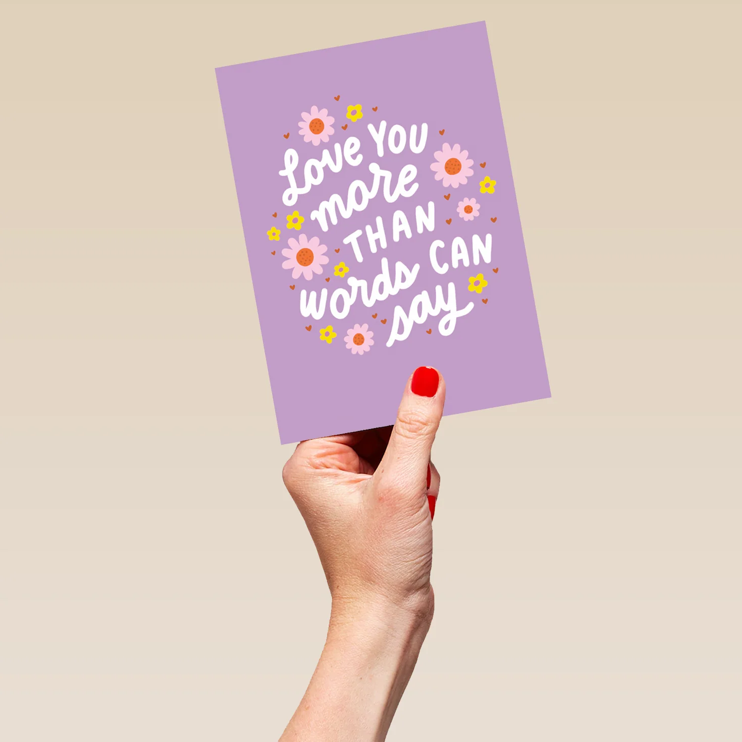 Personalised 'Love You More Than Words Can Say' Mother's Day Card - Image 5