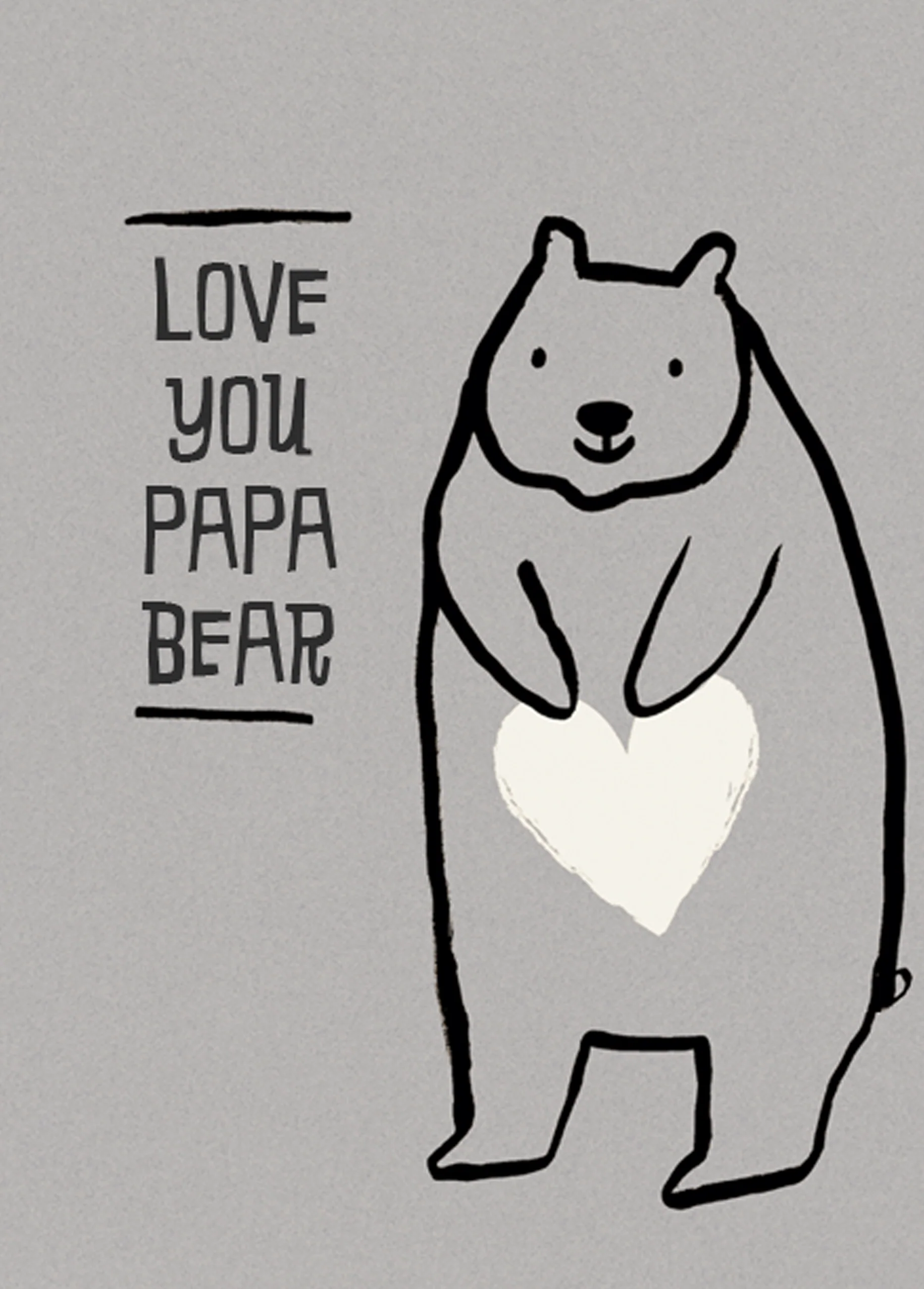 Personalised Love You Papa Bear Father's Day Card