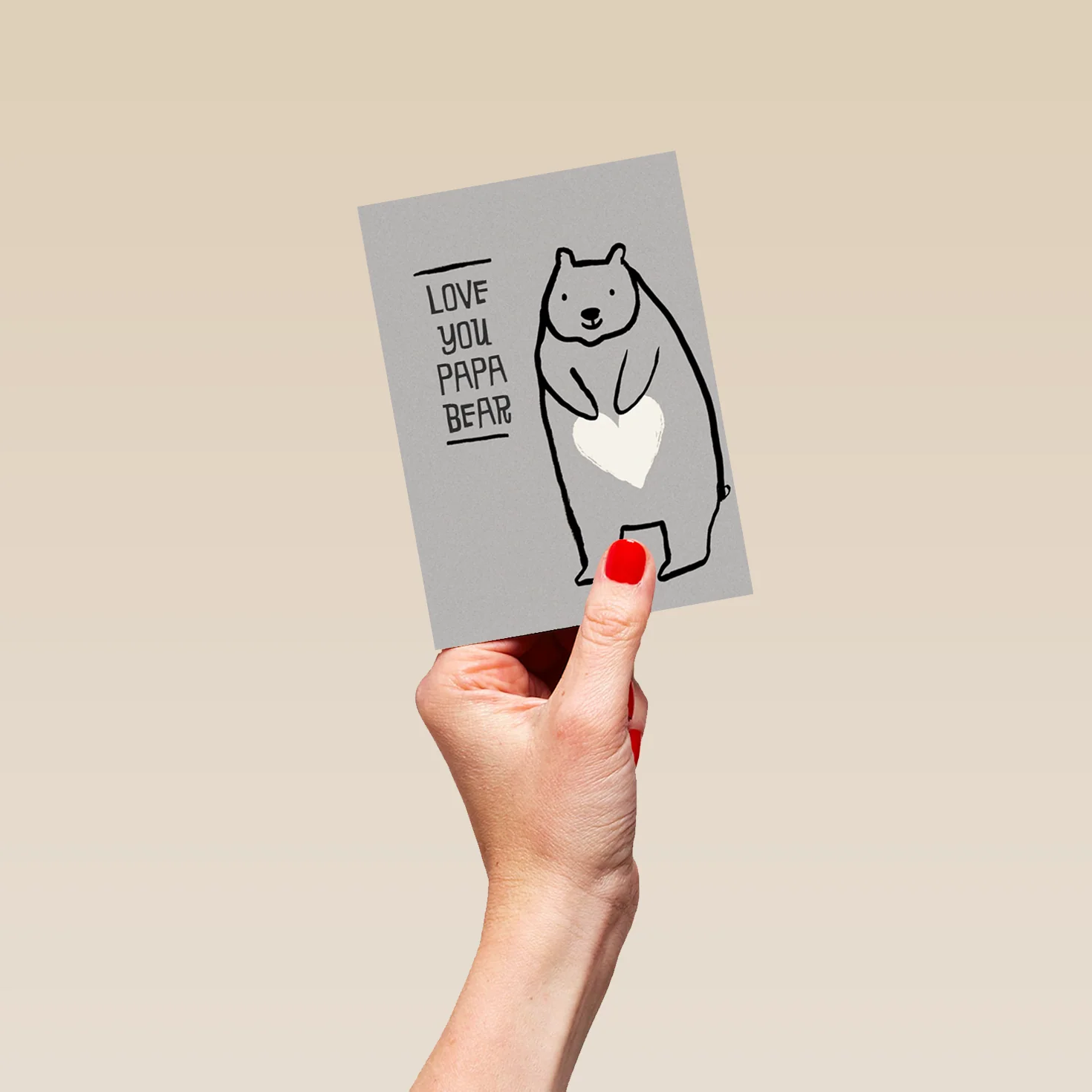 Personalised Love You Papa Bear Father's Day Card - Image 4