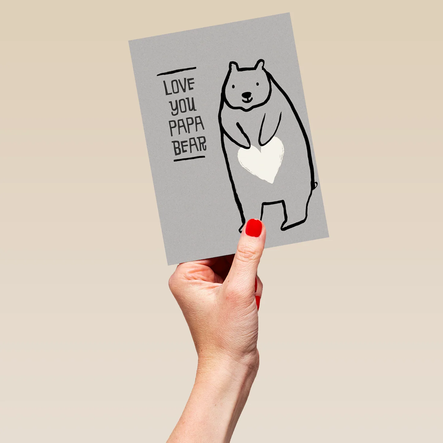 Personalised Love You Papa Bear Father's Day Card - Image 5