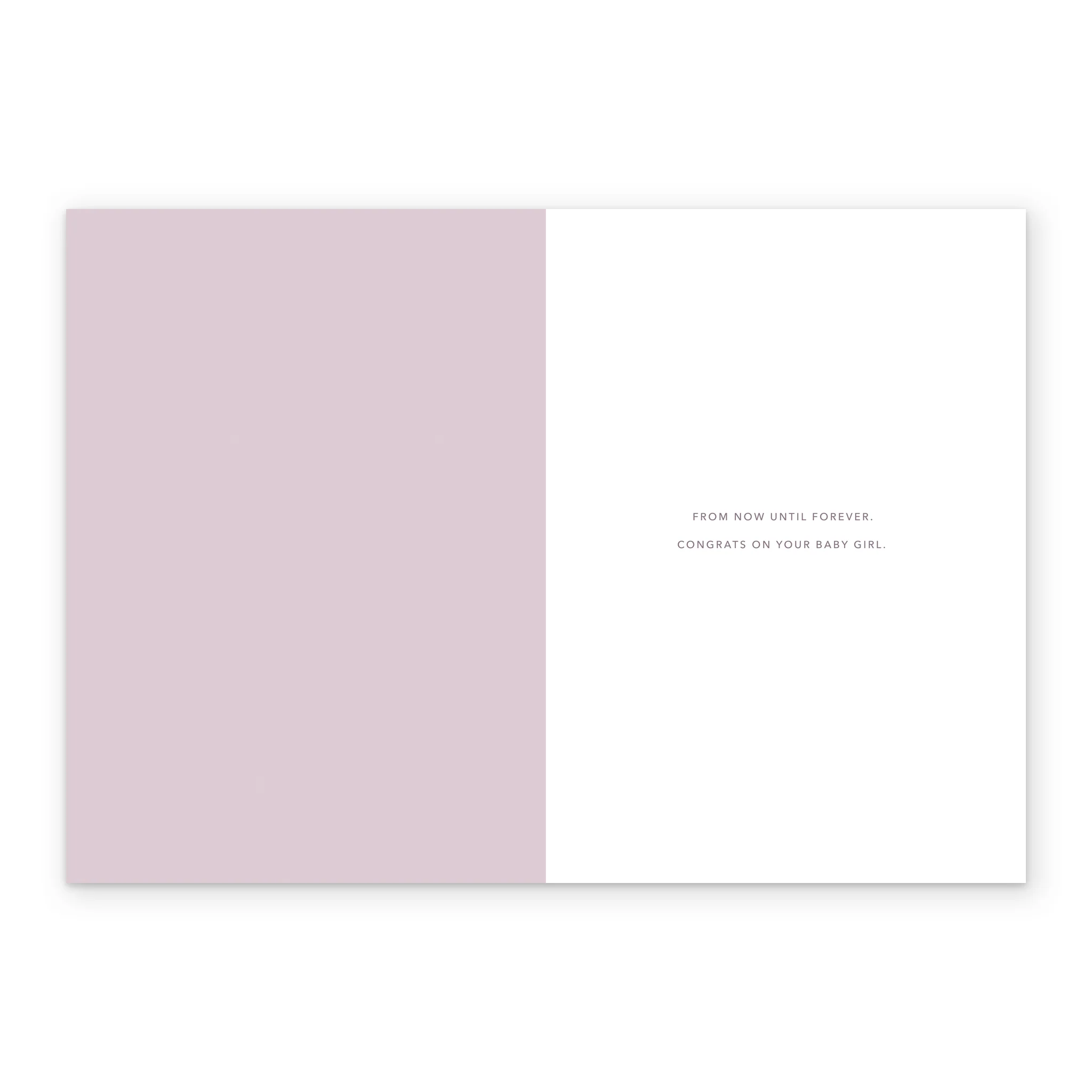 Personalised 'Loved from Head to Toe' New Baby Girl Birth Congratulations Card - Image 3