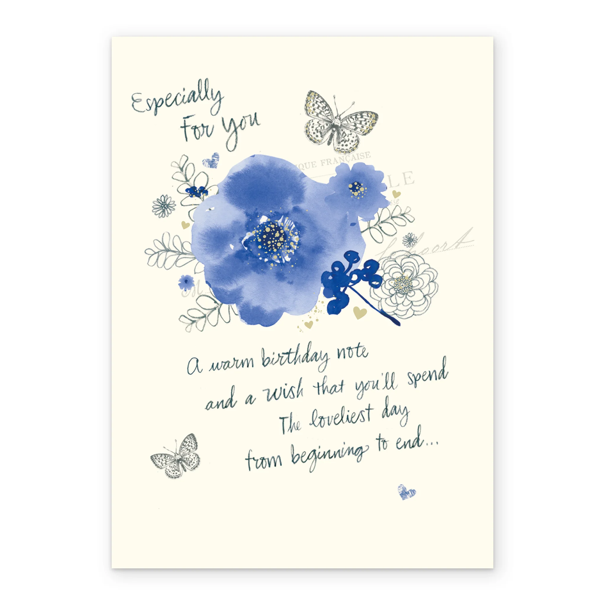 Personalised Loveliest Day Flowers Design Birthday Card - Image 2