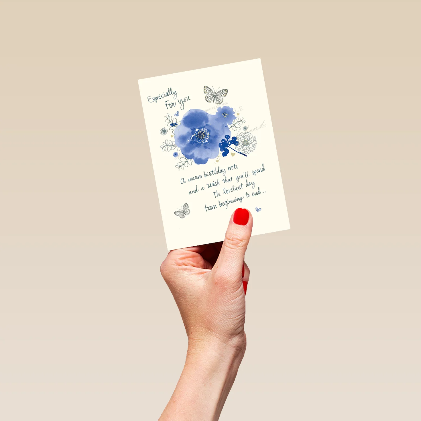 Personalised Loveliest Day Flowers Design Birthday Card - Image 4