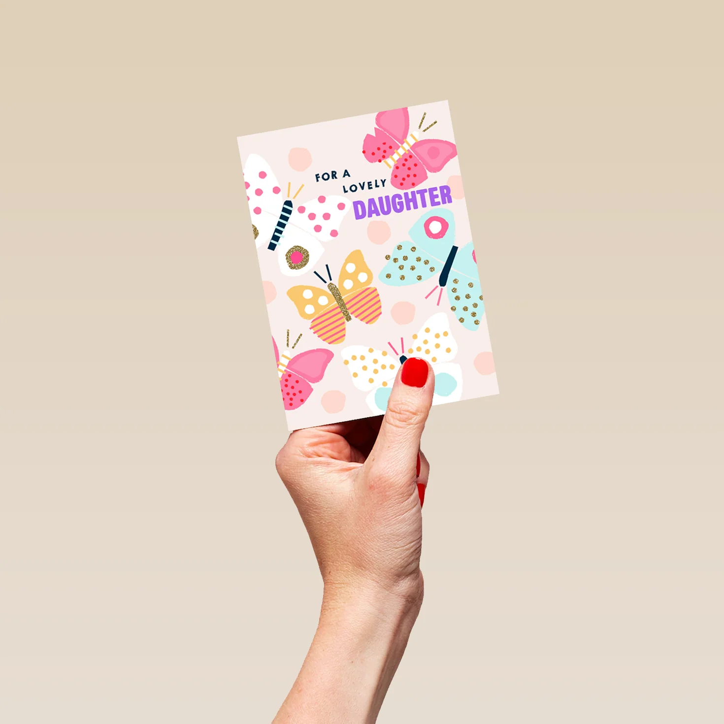 Personalised Lovely Butterfly Card For Daughter - Image 4