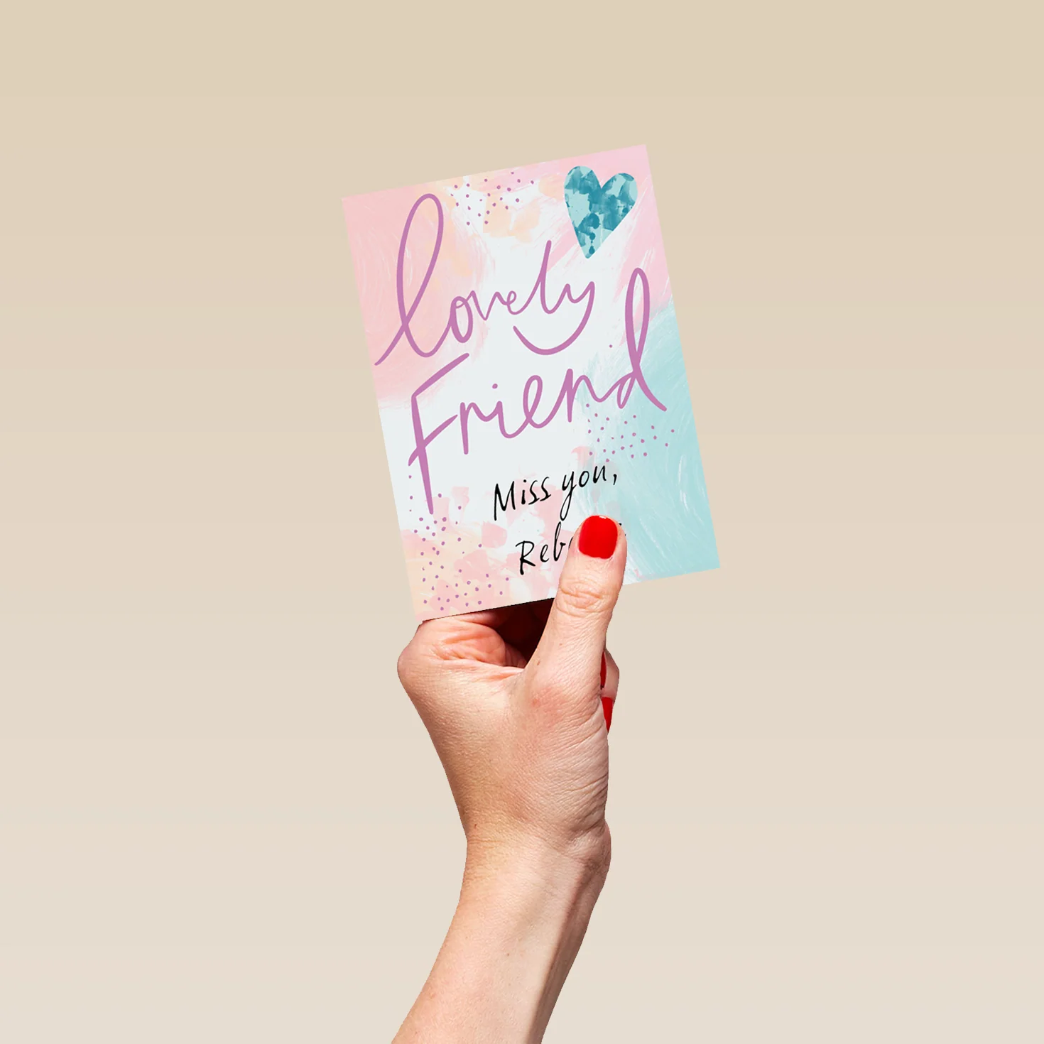 Personalised Lovely Friend Miss You Card - Image 4