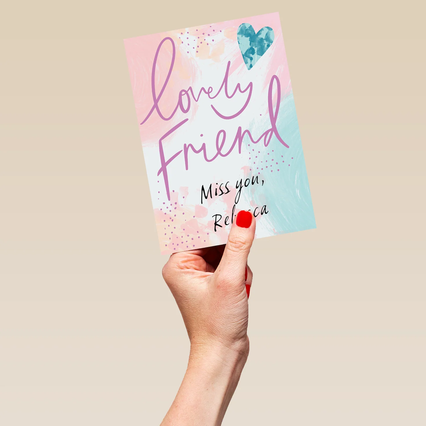 Personalised Lovely Friend Miss You Card - Image 5