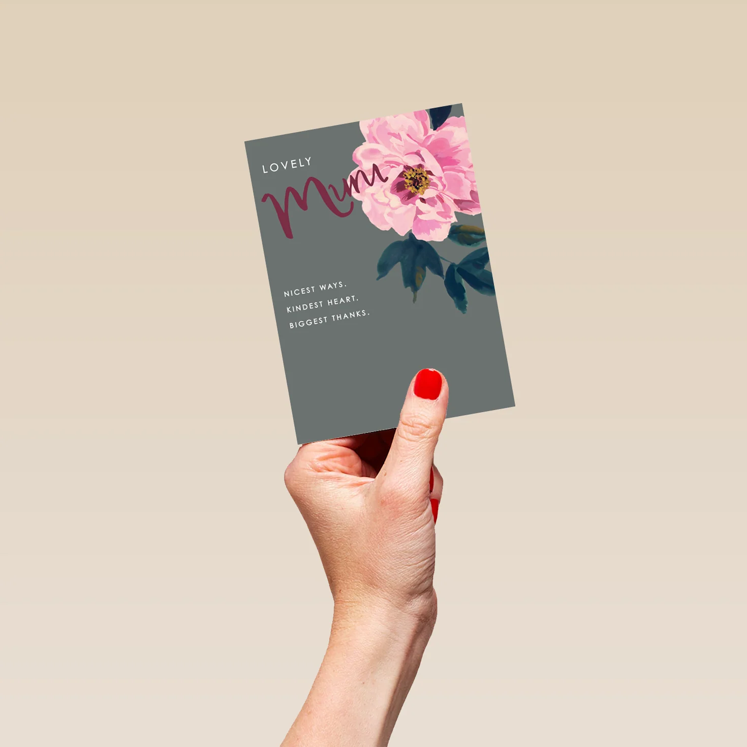 Personalised Lovely Mum With Flowers Mother's Day Card - Image 4