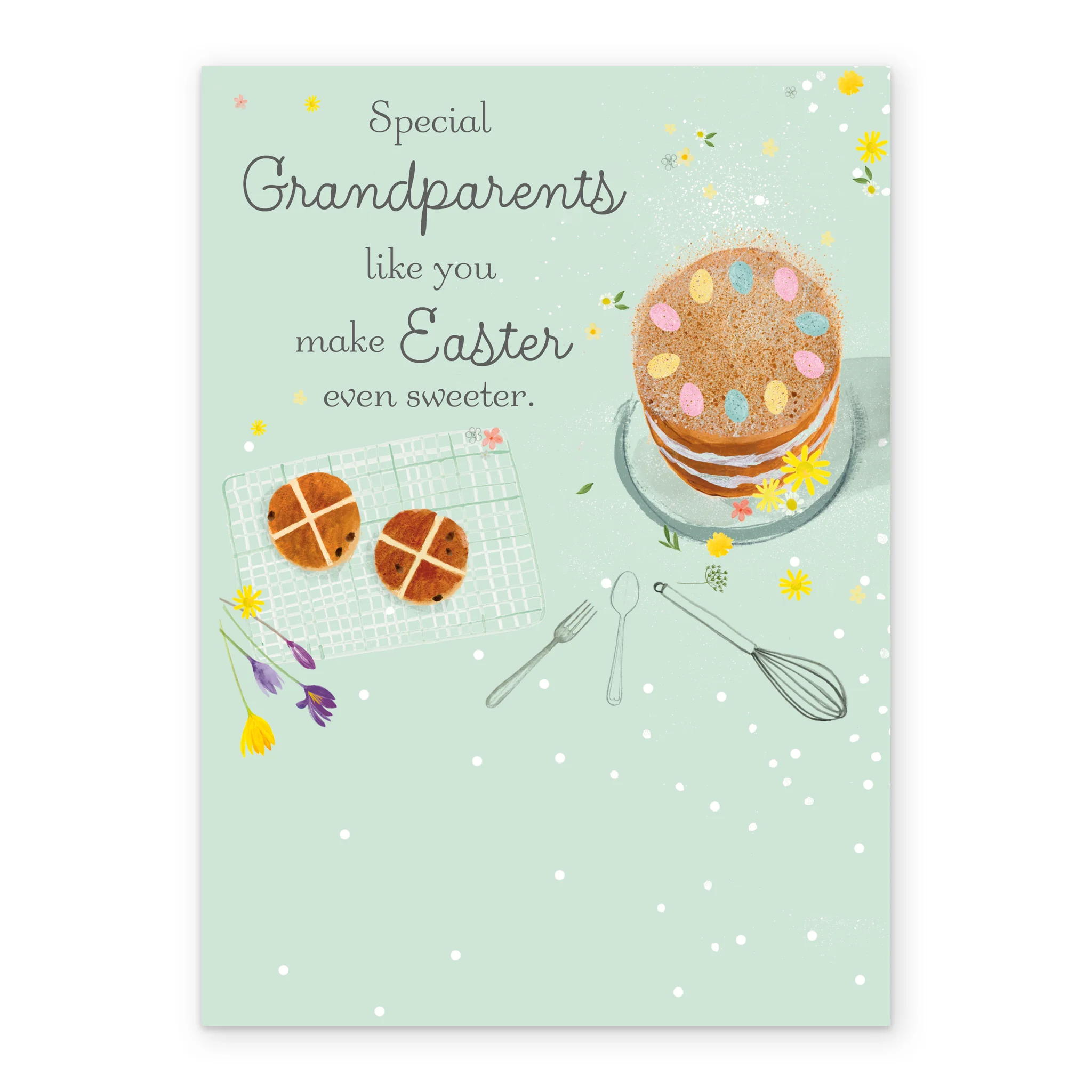 Personalised Lucy Cromwell Simnel Cake Easter Card for Grandparents - Image 2