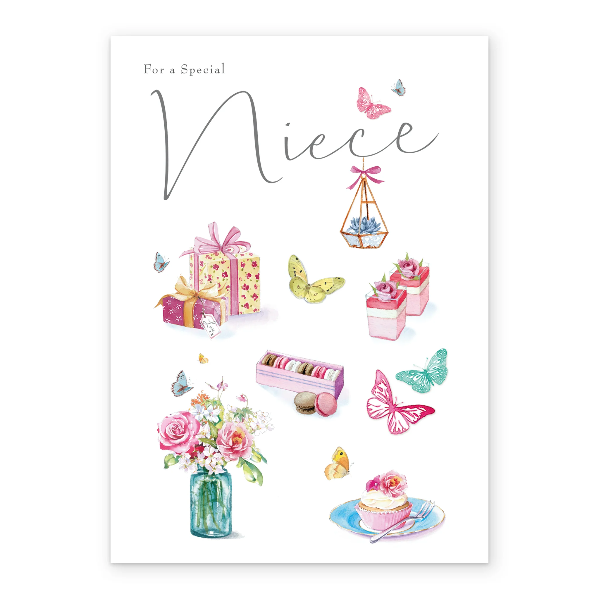 Personalised Lucy Cromwell Traditional Gifts Birthday Card For Niece - Image 2