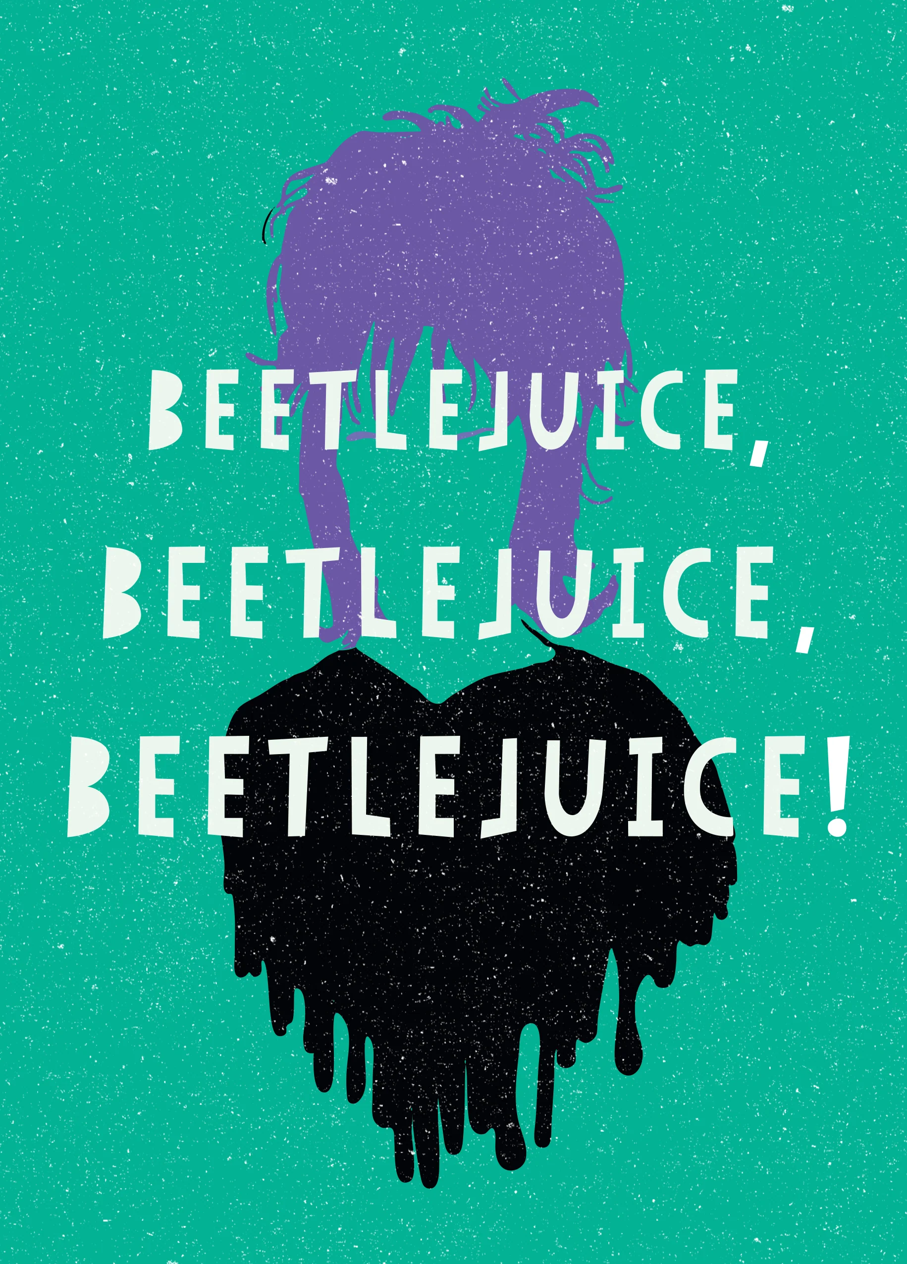 Personalised Lydia Deetz Silhouette Beetlejuice Birthday Card