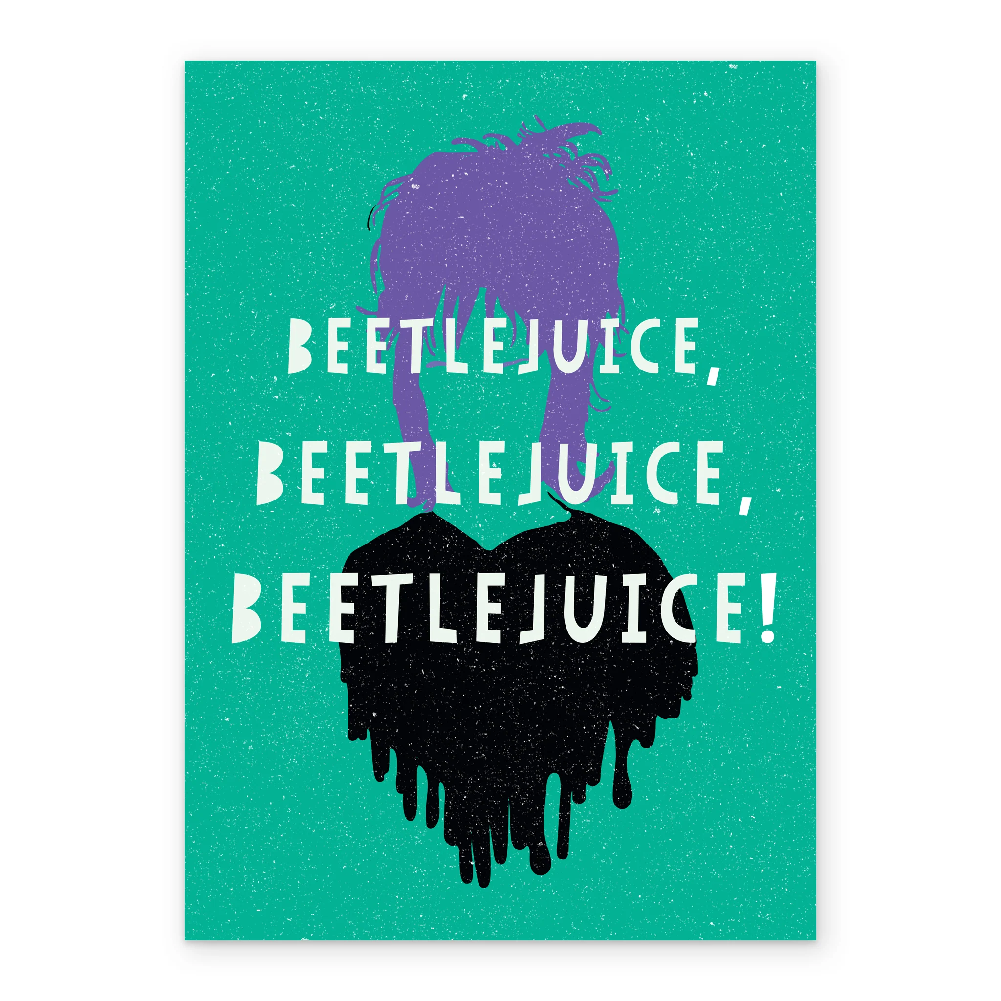 Personalised Lydia Deetz Silhouette Beetlejuice Birthday Card - Image 2