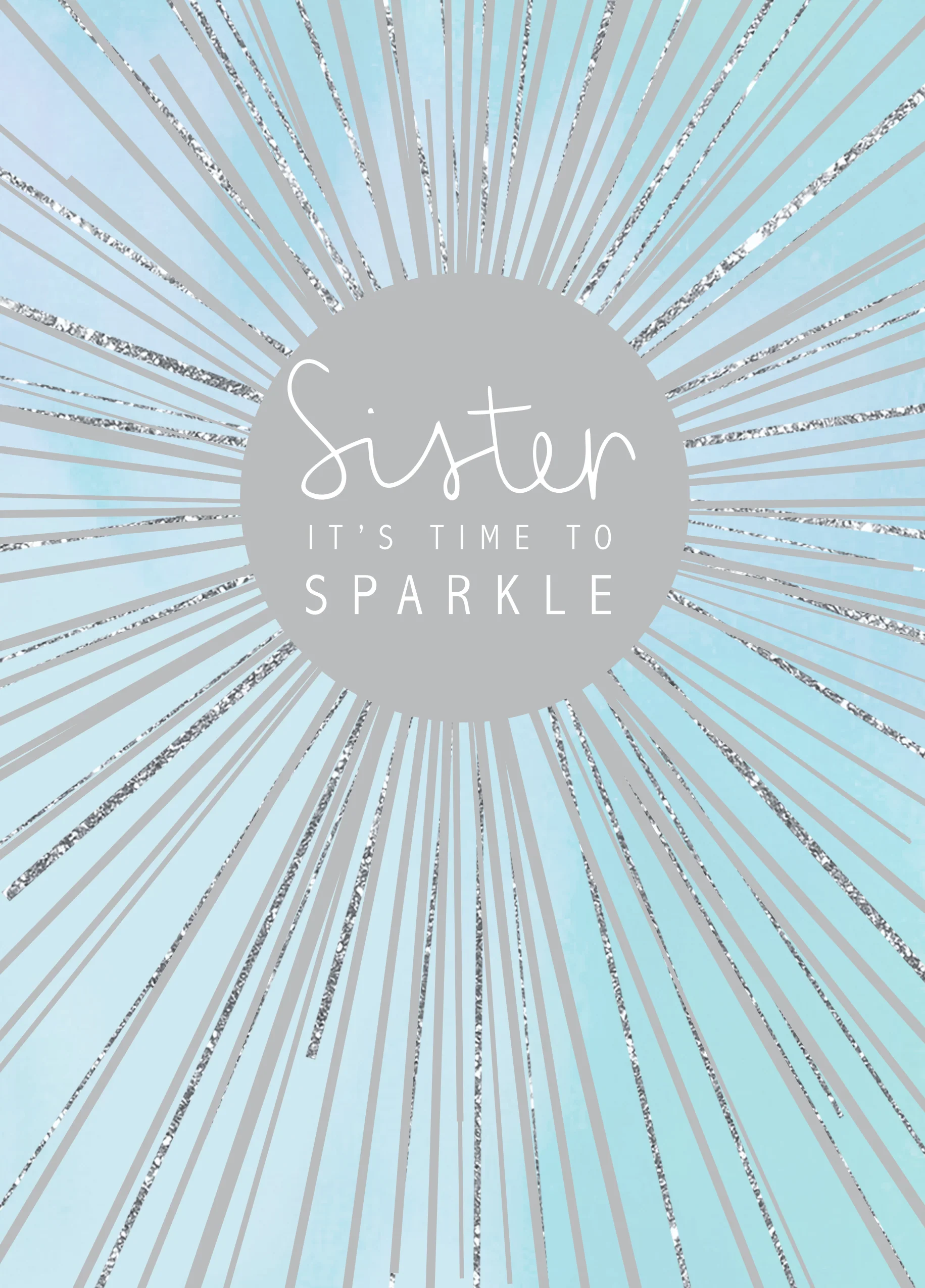 Personalised Magical Star Christmas Card for Sister