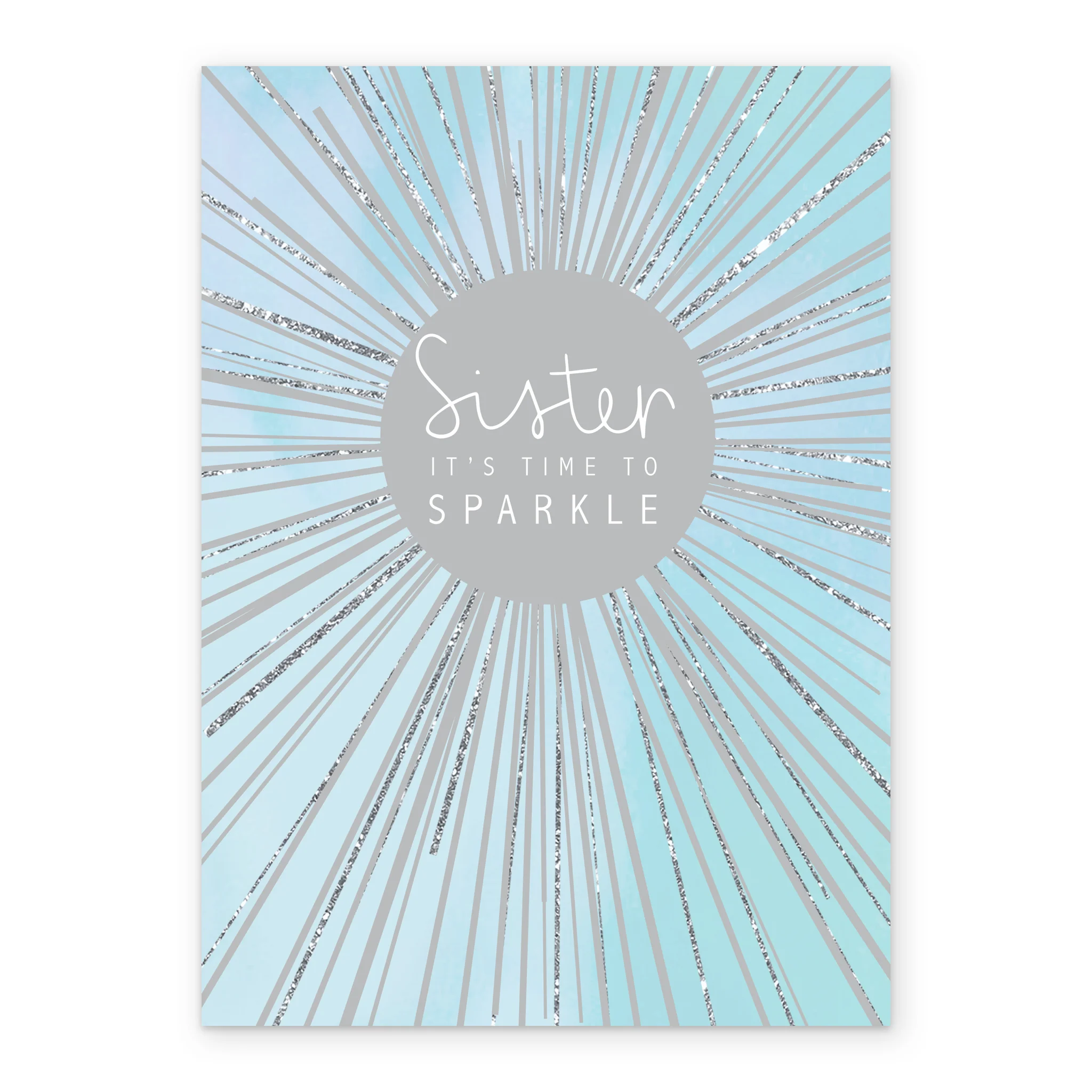 Personalised Magical Star Christmas Card for Sister - Image 2