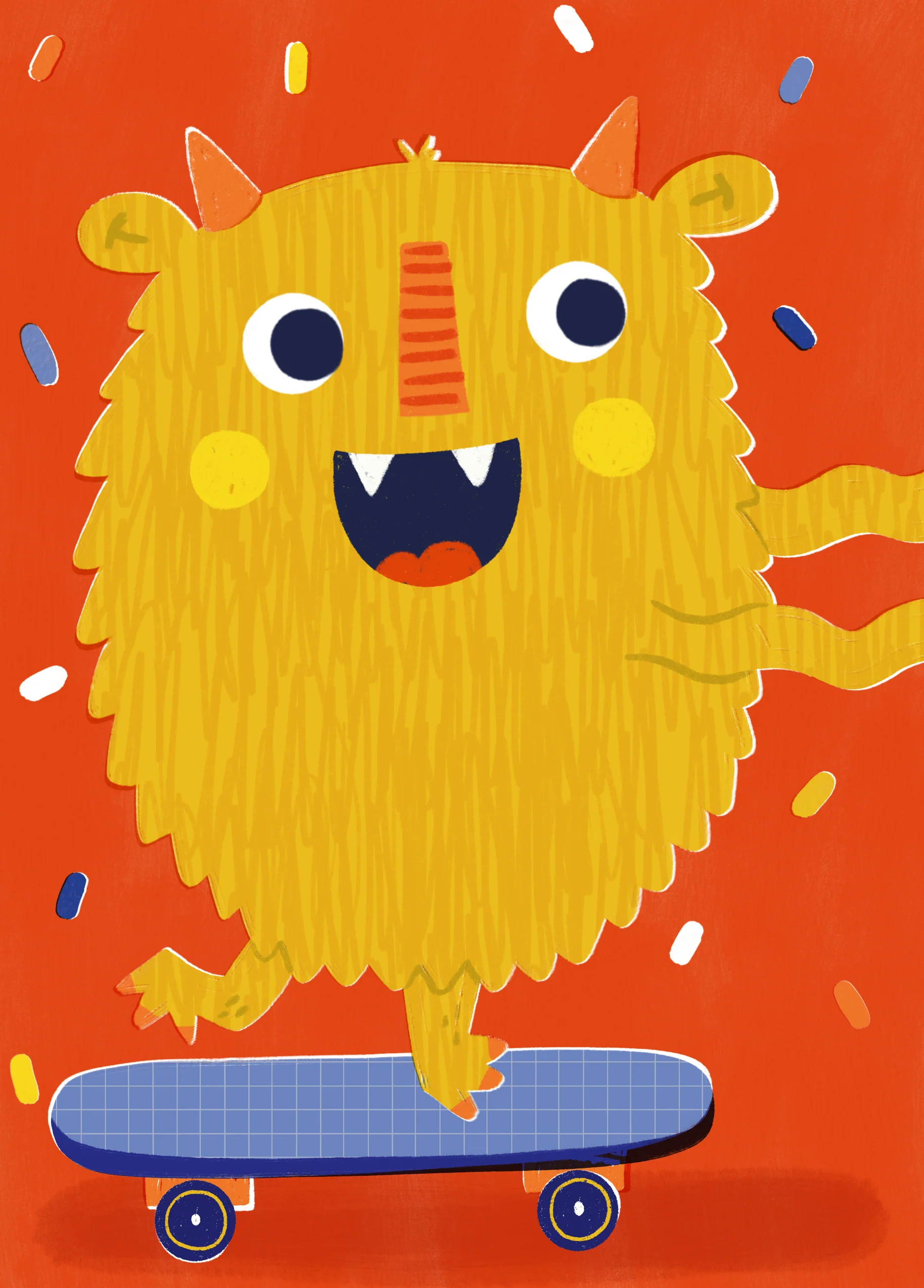 Personalised Make A Wish Monster Kids Birthday Card