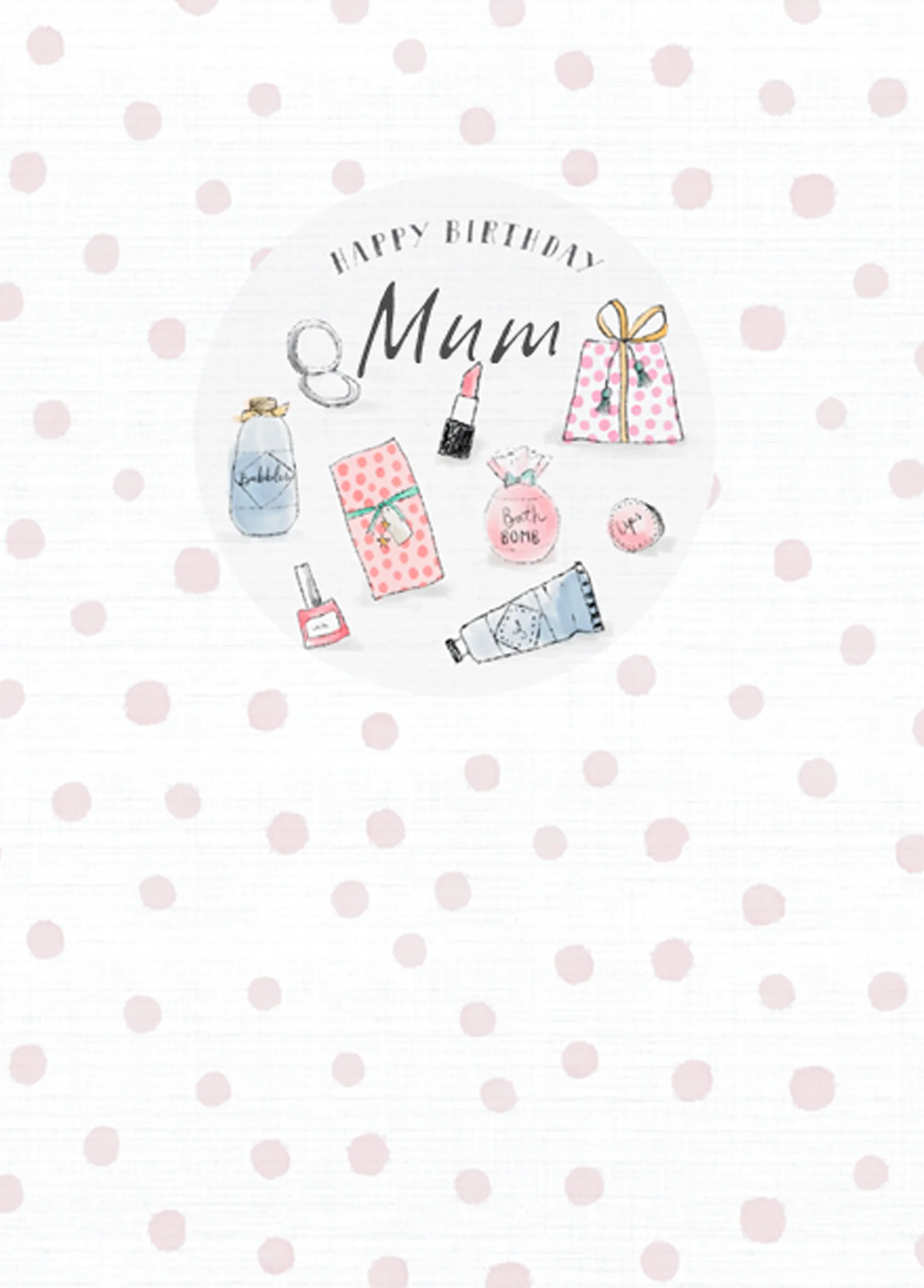Personalised Makeup Design For Mum Card