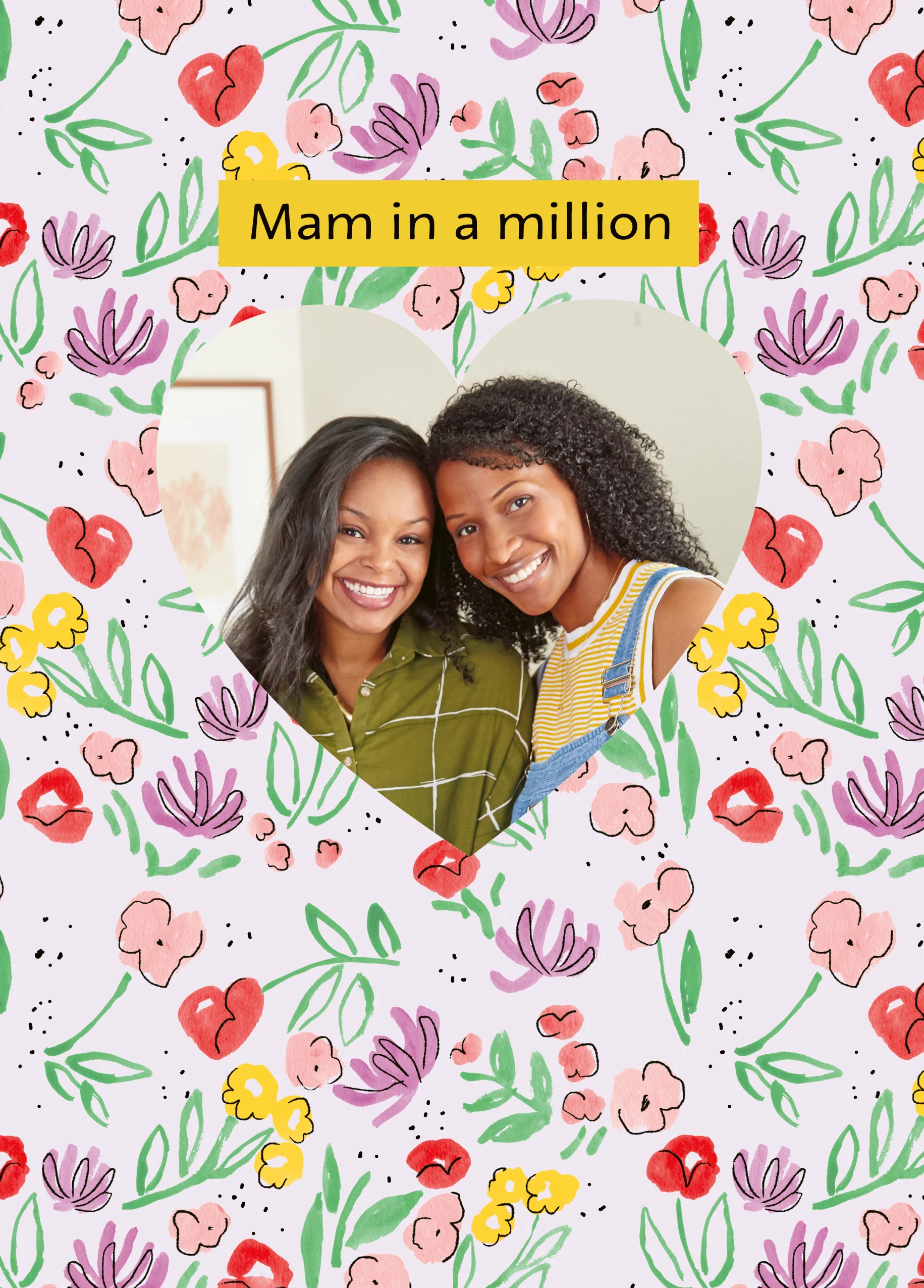 Personalised Mam in a Million Mother's Day Photo Upload Card