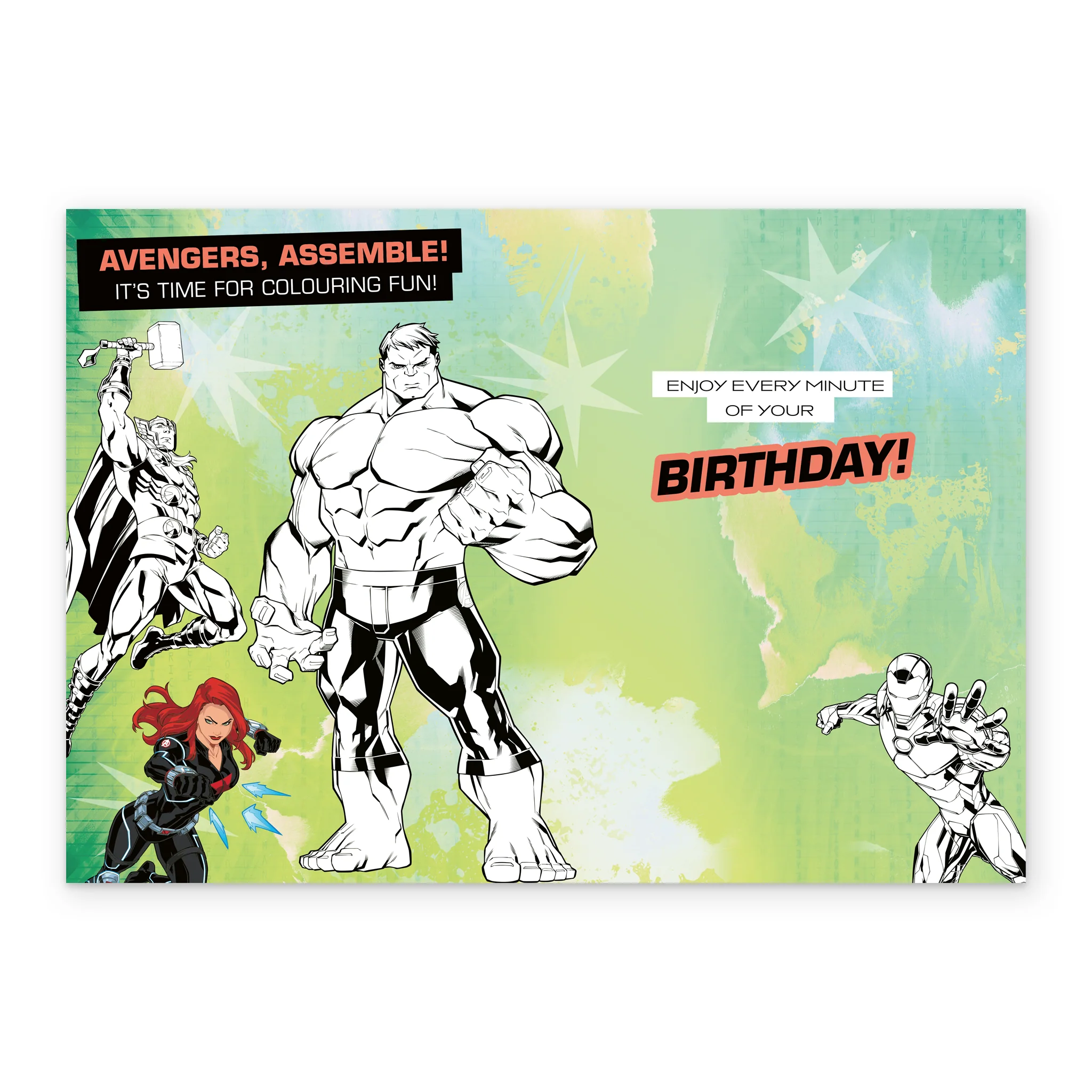 Personalised MARVEL Avengers Age 5th Birthday Card - Image 3