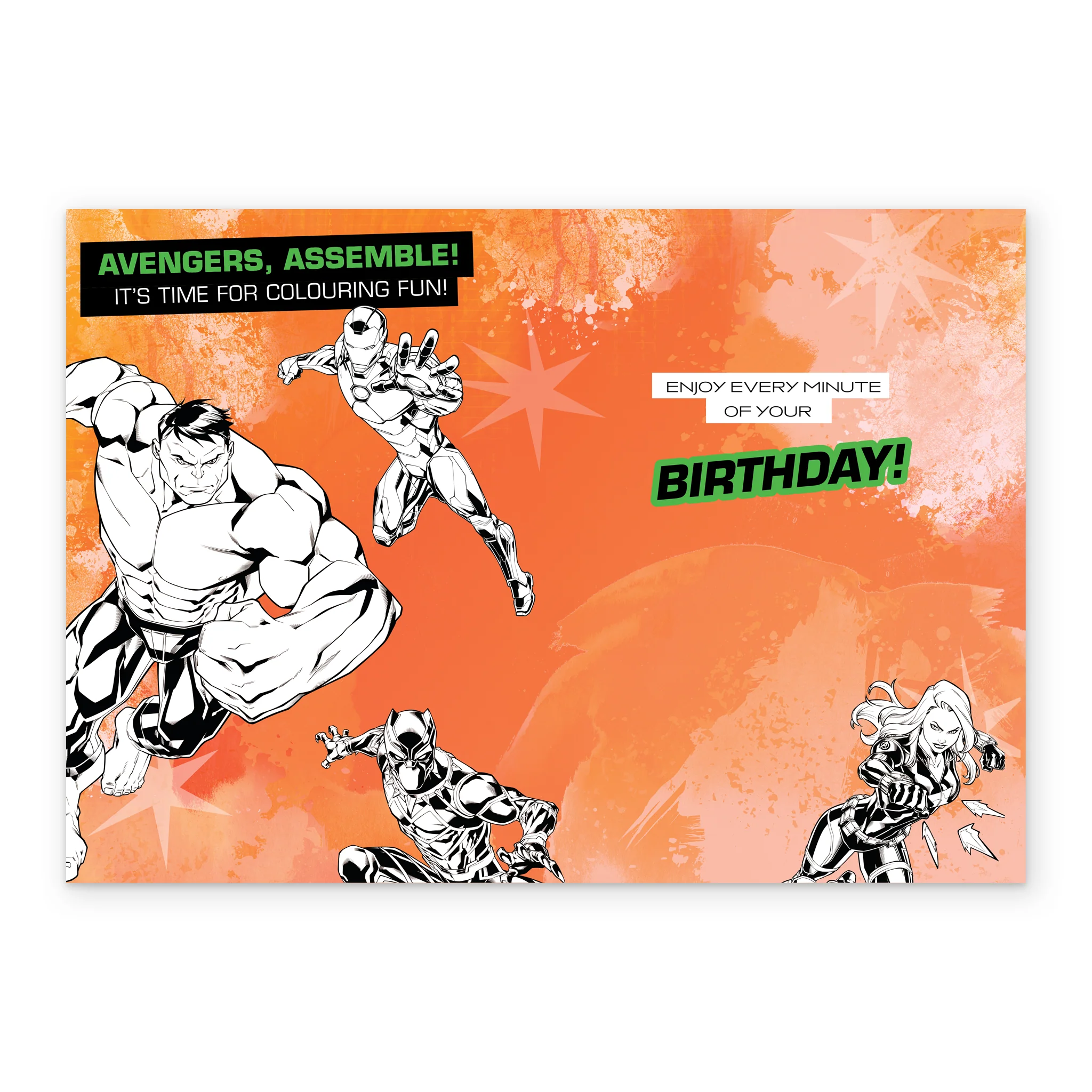 Personalised MARVEL Avengers Age 6th Birthday Card - Image 3