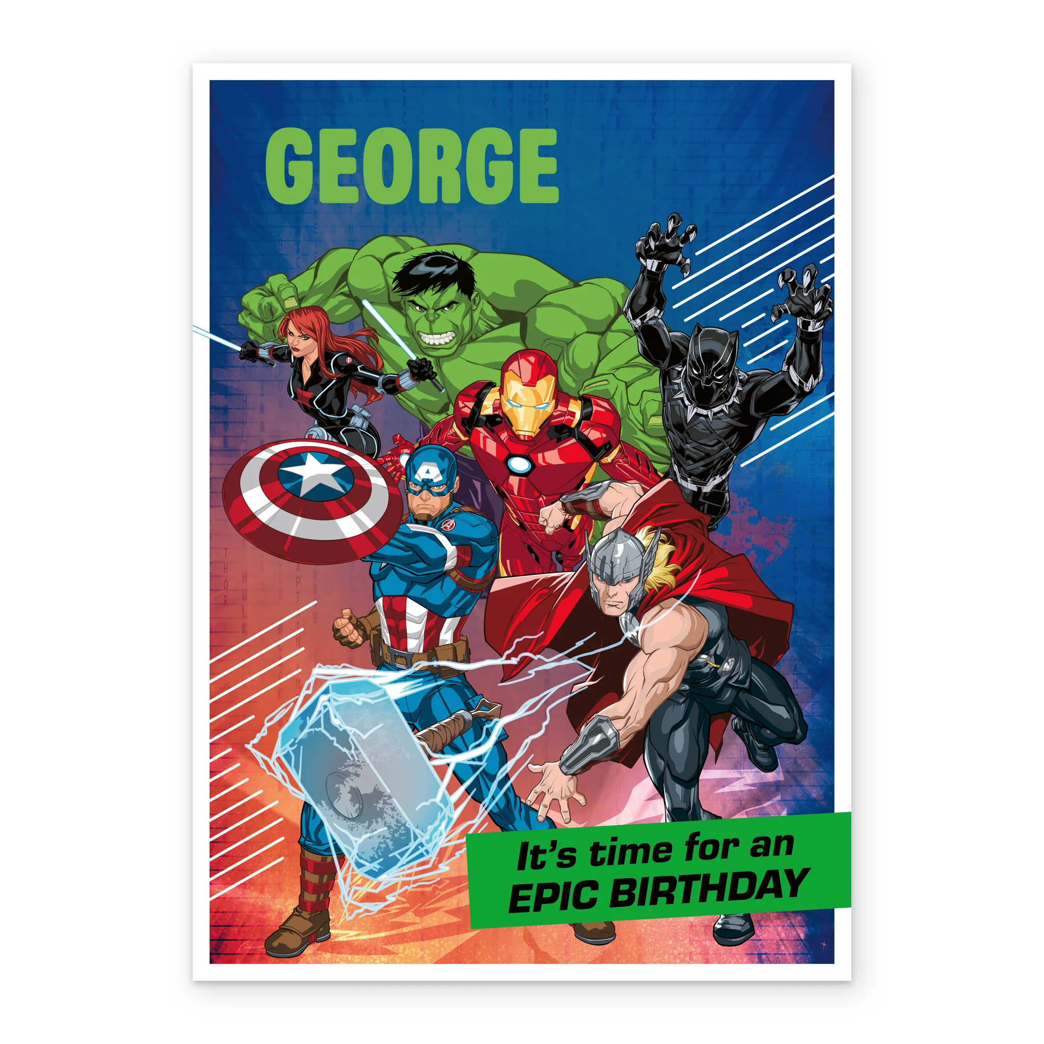 Personalised MARVEL Avengers Assemble Birthday Card - Image 2