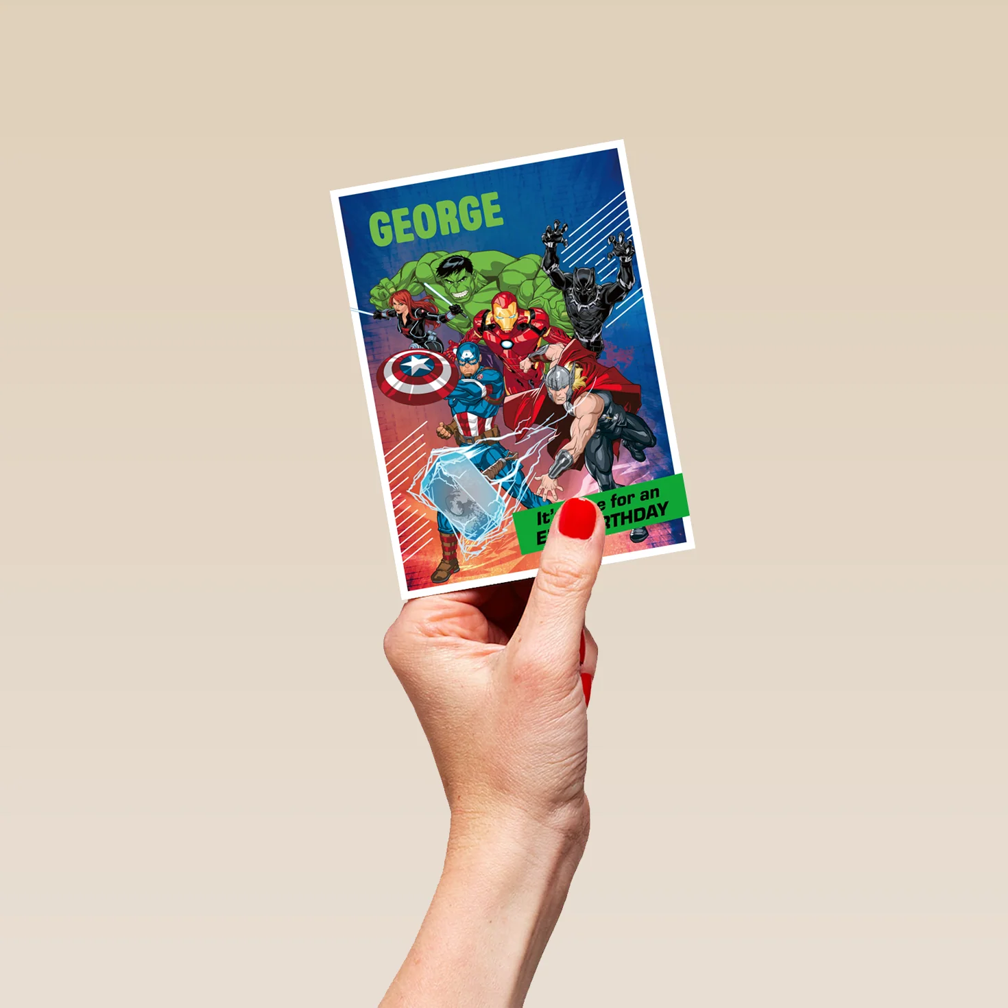 Personalised MARVEL Avengers Assemble Birthday Card - Image 4