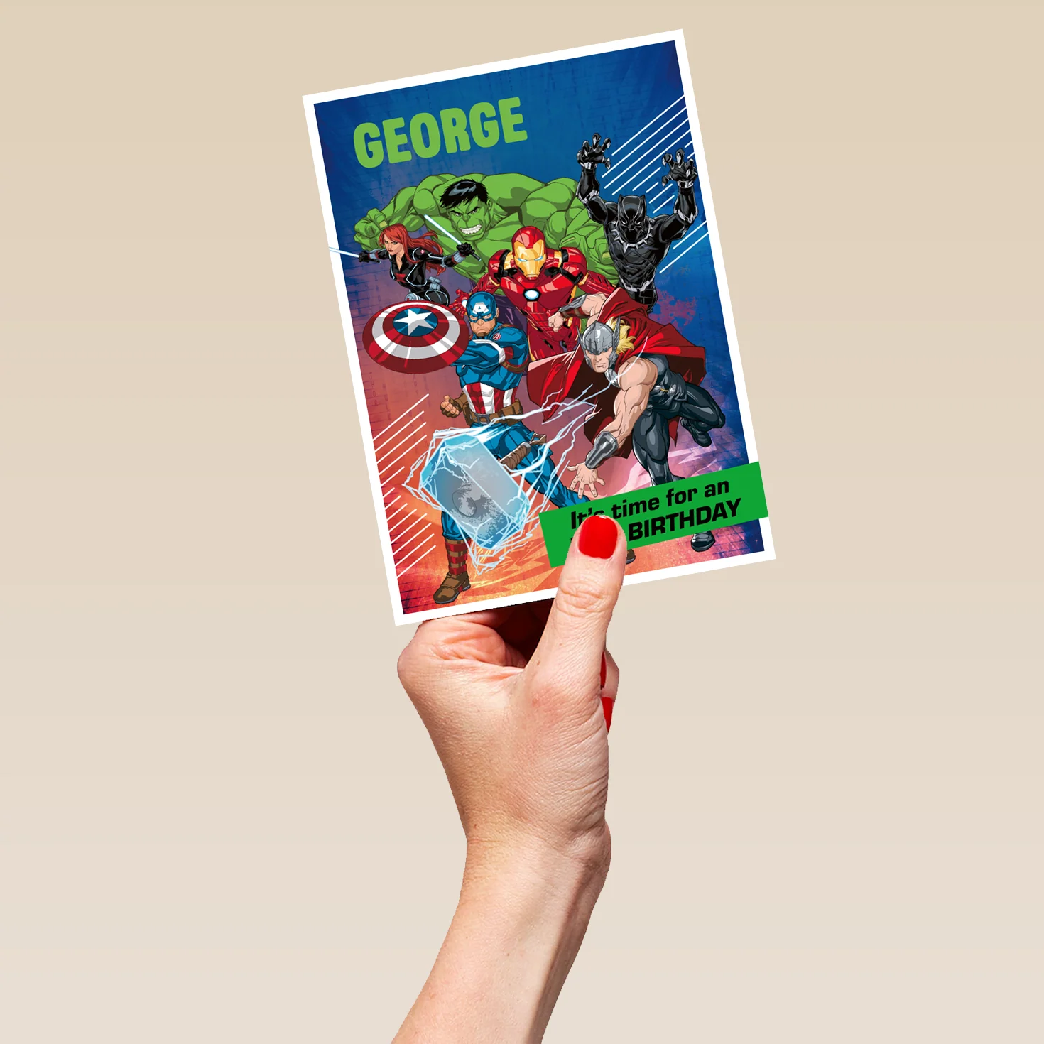 Personalised MARVEL Avengers Assemble Birthday Card - Image 5