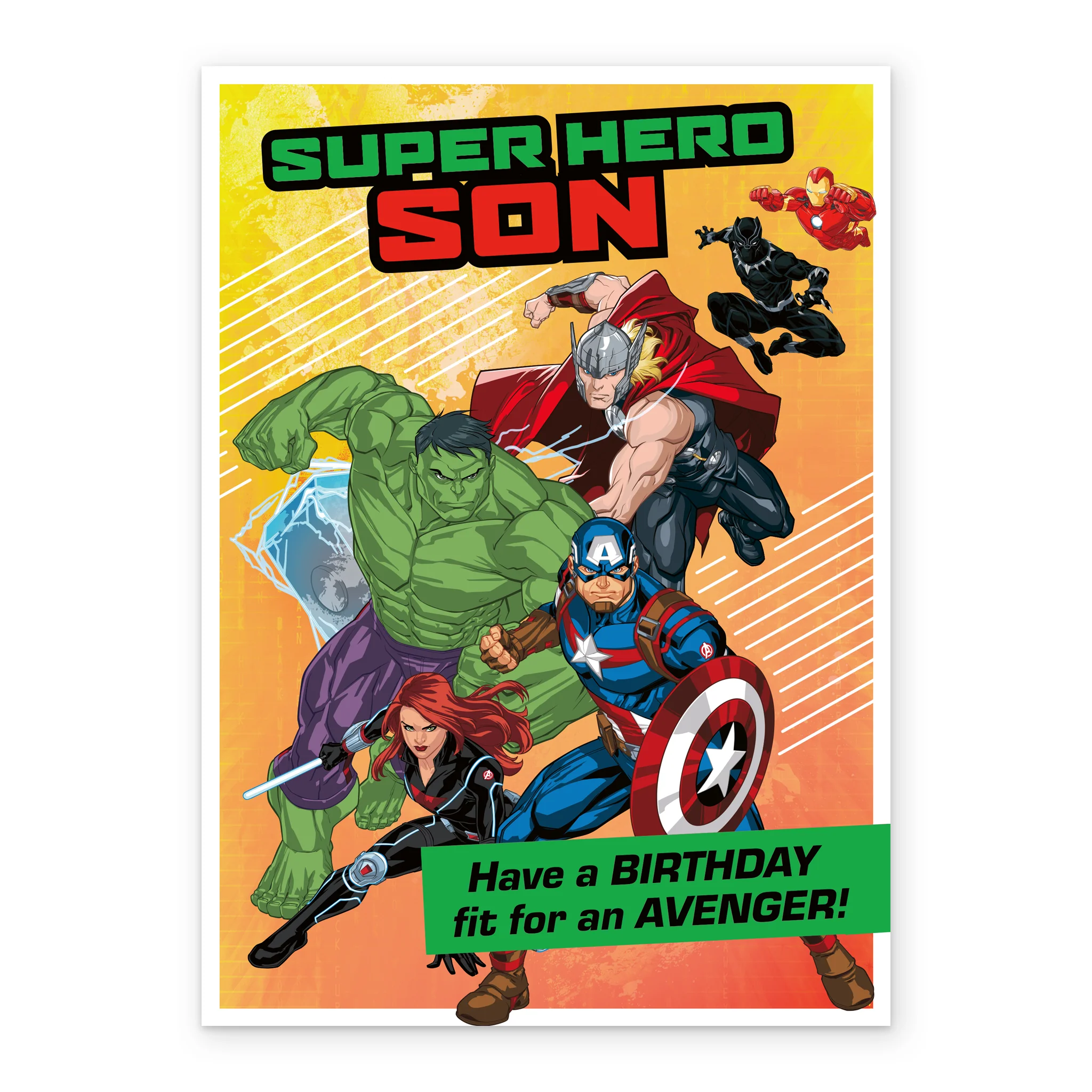 Personalised MARVEL Avengers Birthday Card For Son - Image 2