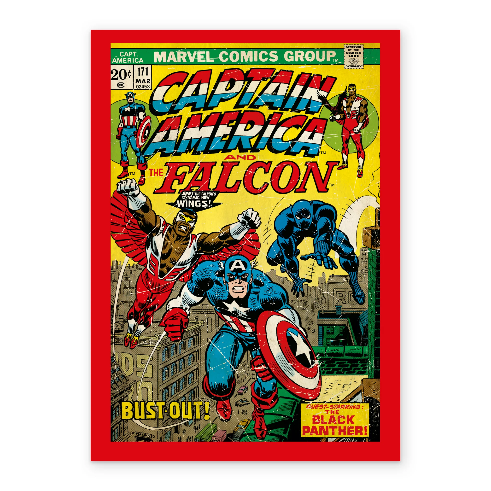 Personalised Marvel Avengers Captain America & Falcon Card - Image 2