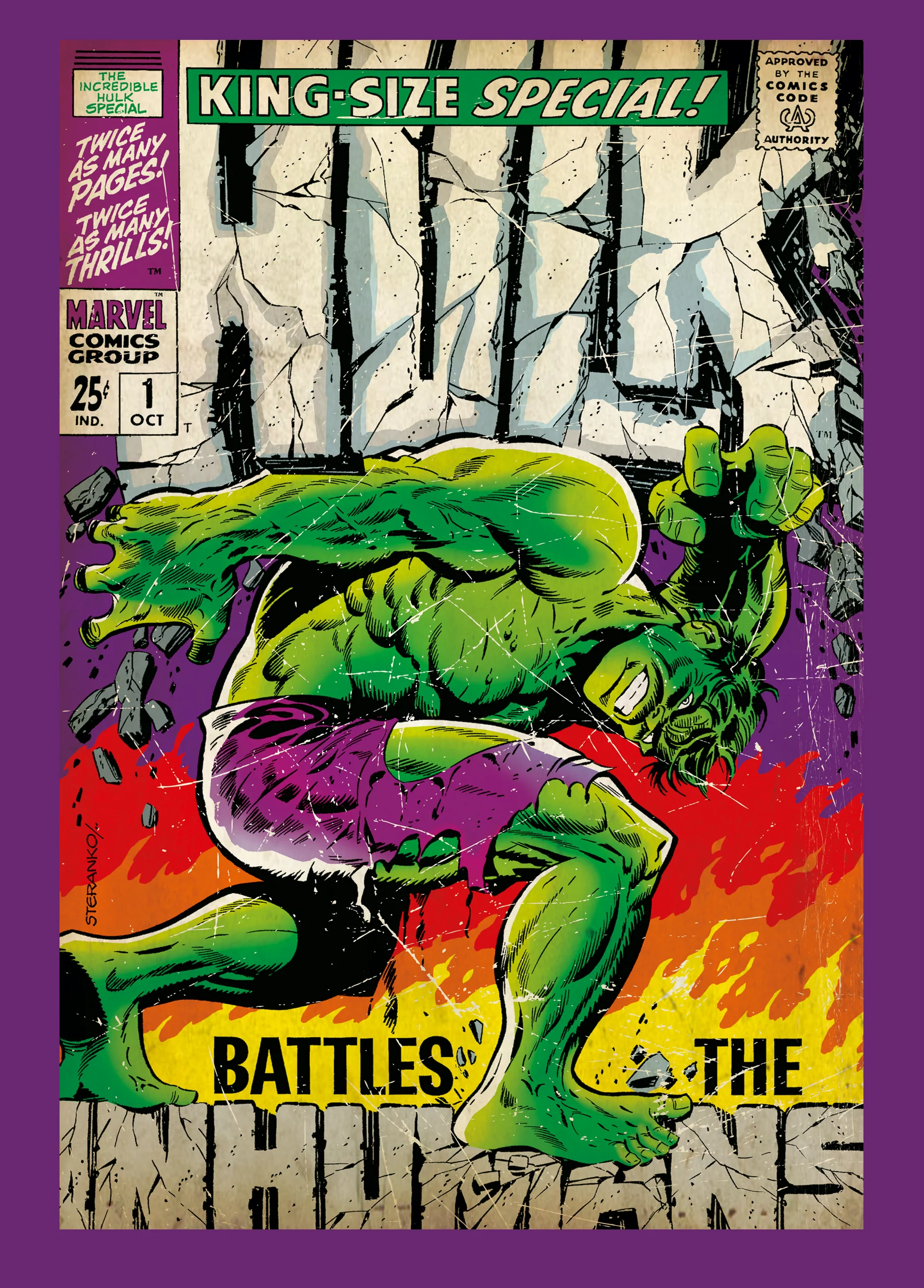 Personalised Marvel Avengers Hulk Card