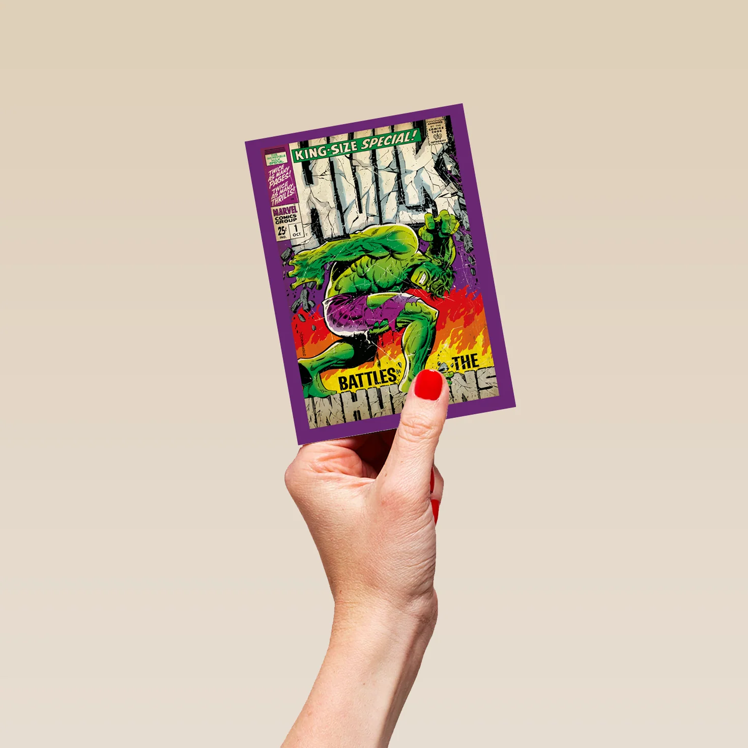 Personalised Marvel Avengers Hulk Card - Image 4