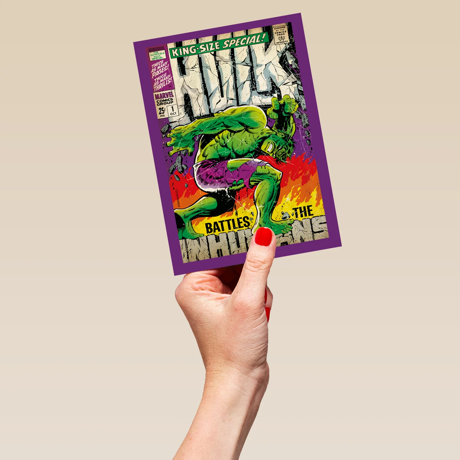 Personalised Marvel Avengers Hulk Card - Image 5