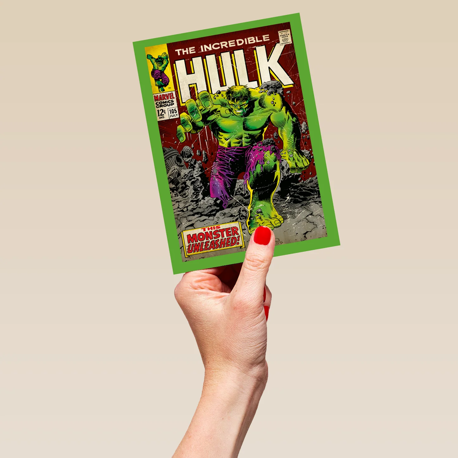 Personalised Marvel Avengers Incredible Hulk Card - Image 5