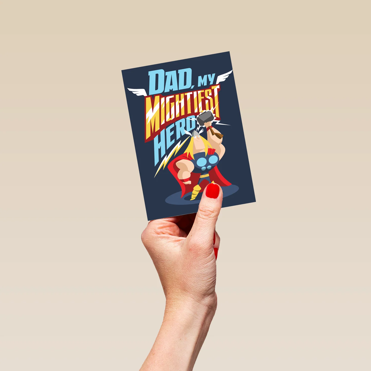 Personalised MARVEL Avengers My Mightiest Hero Father's Day Card - Image 4