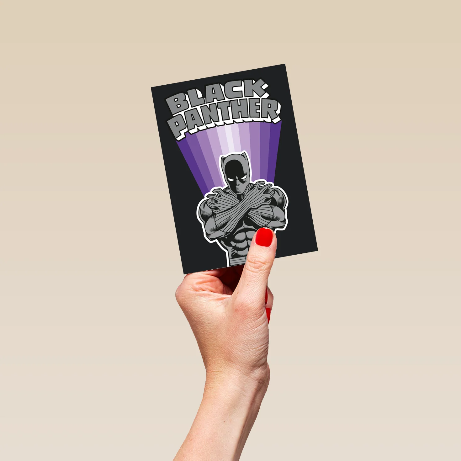 Personalised Marvel Black Panther Birthday Card - Image 4