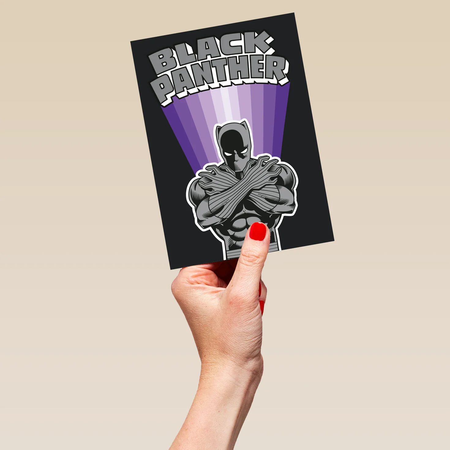 Personalised Marvel Black Panther Birthday Card - Image 5