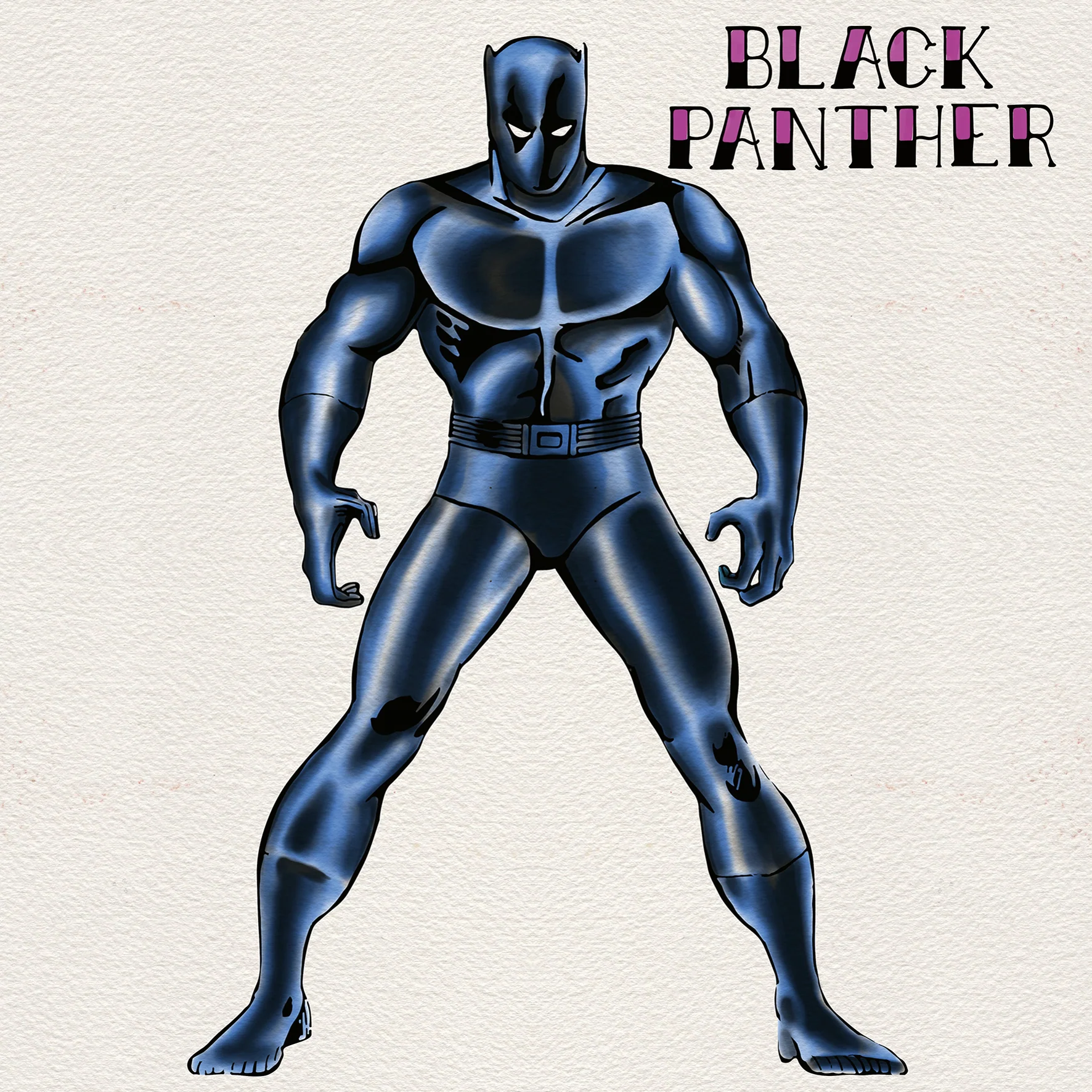 Personalised Marvel Black Panther Hero Birthday Card