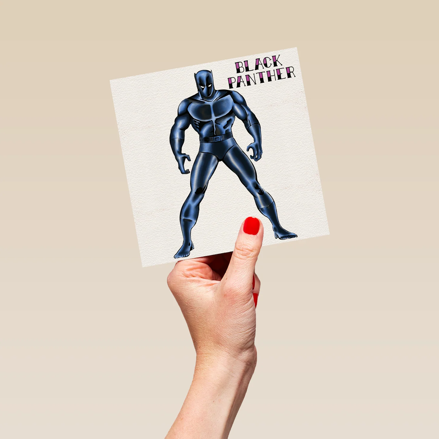 Personalised Marvel Black Panther Hero Birthday Card - Image 5