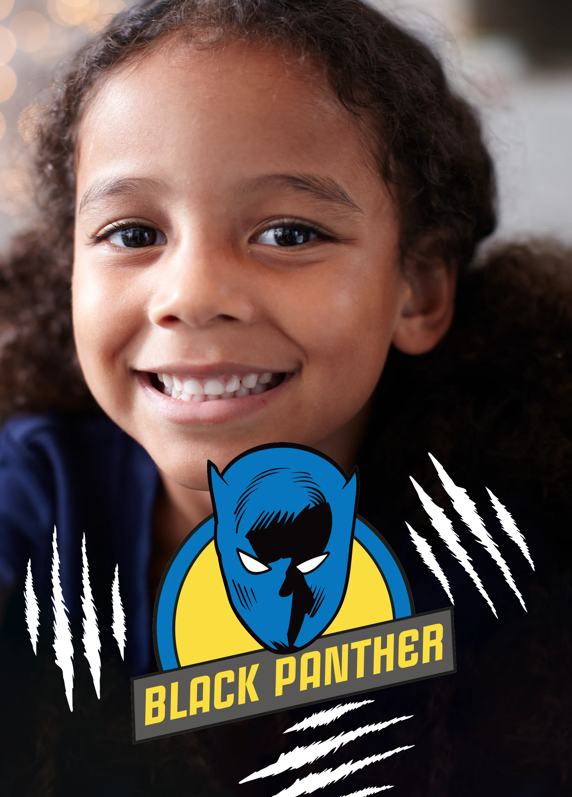 Personalised MARVEL Black Panther Photo Upload Birthday Card