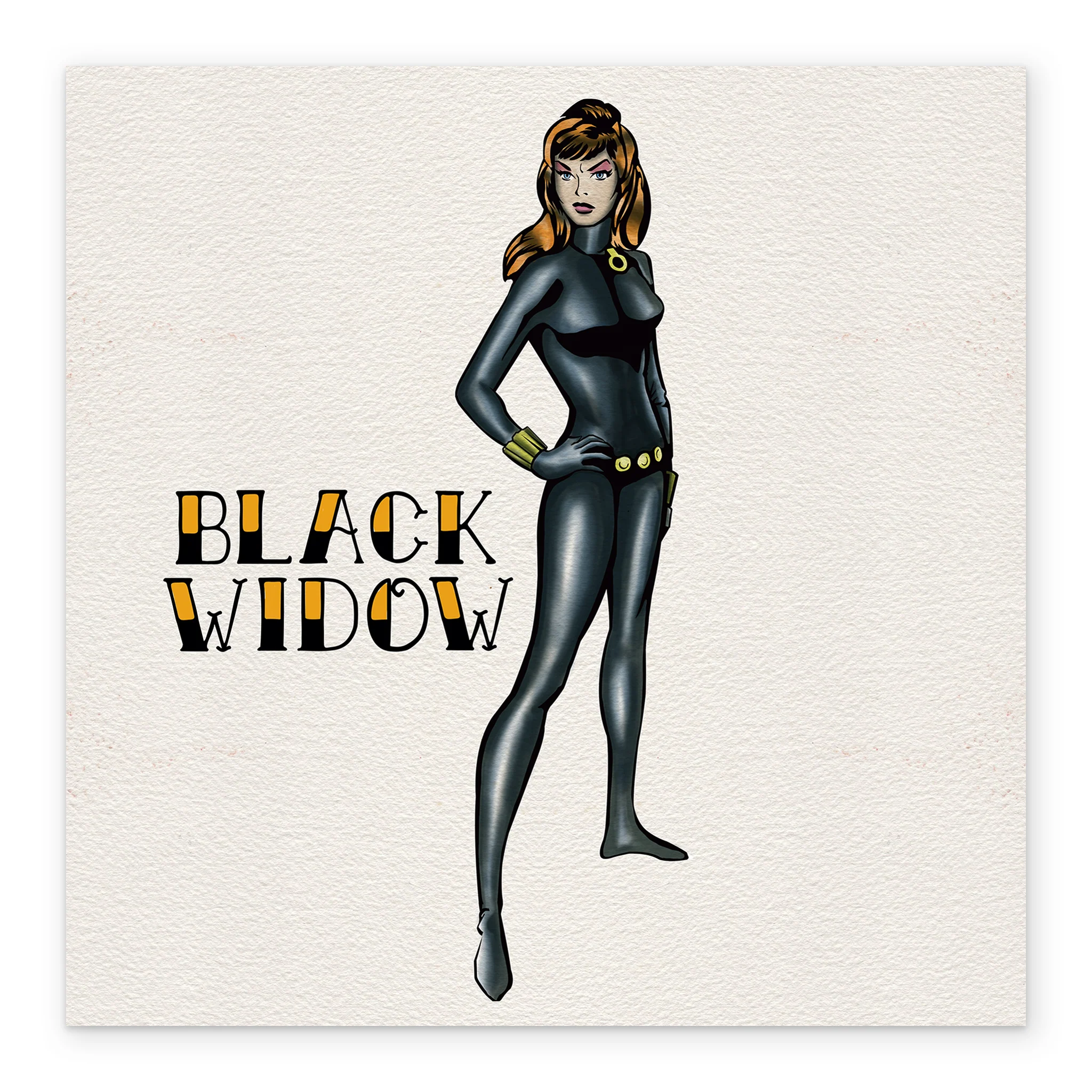 Personalised Marvel Black Widow Hero Birthday Card - Image 2