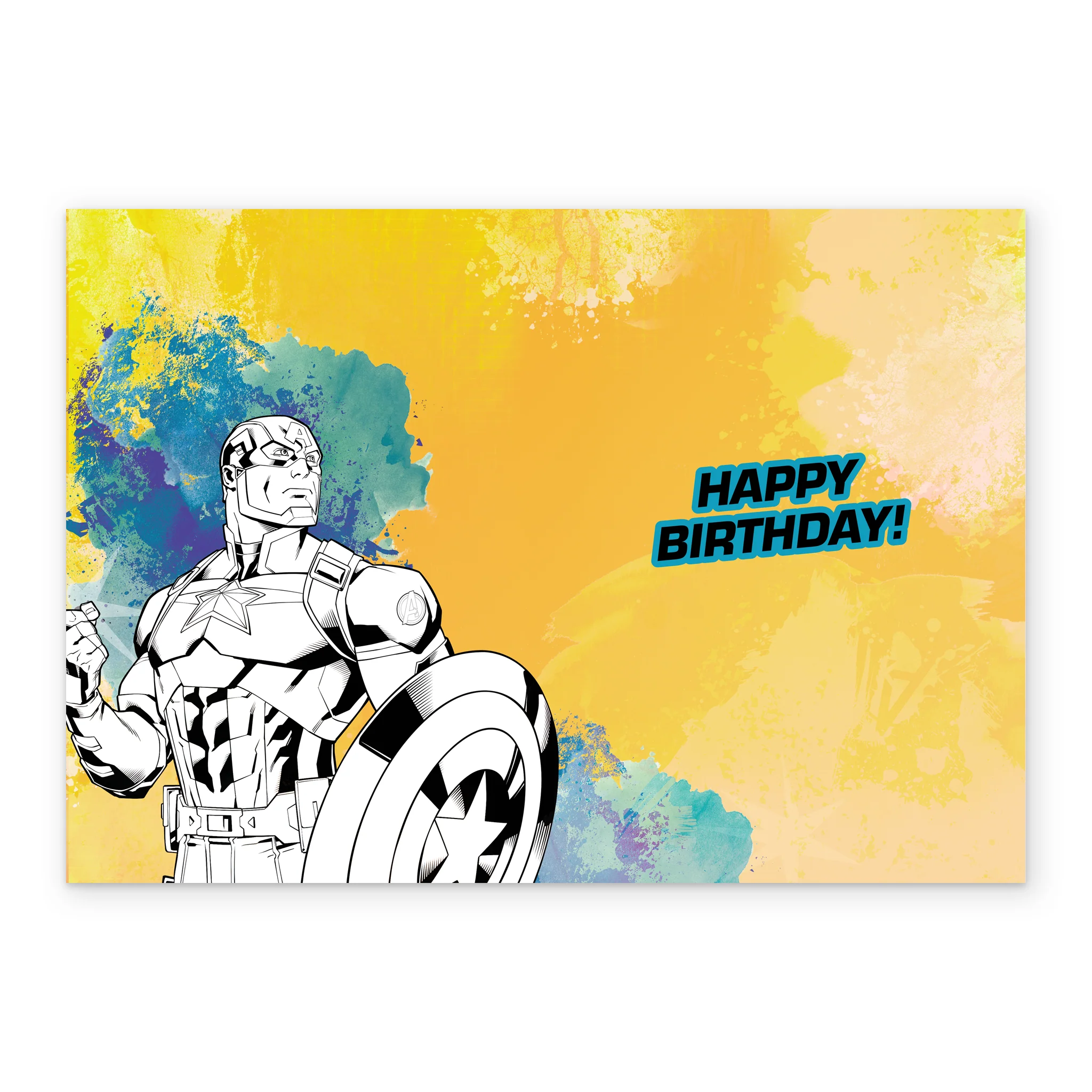Personalised MARVEL Captain America Birthday Card For Husband - Image 3